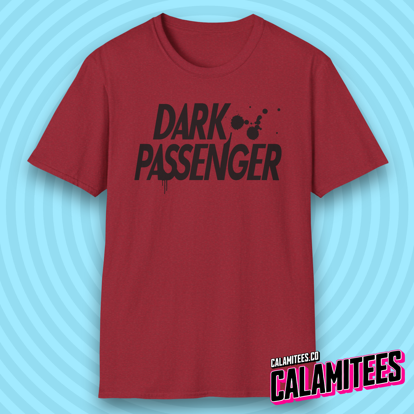 Dark Passenger Dexter Style Blood Splatter Fan T-Shirt