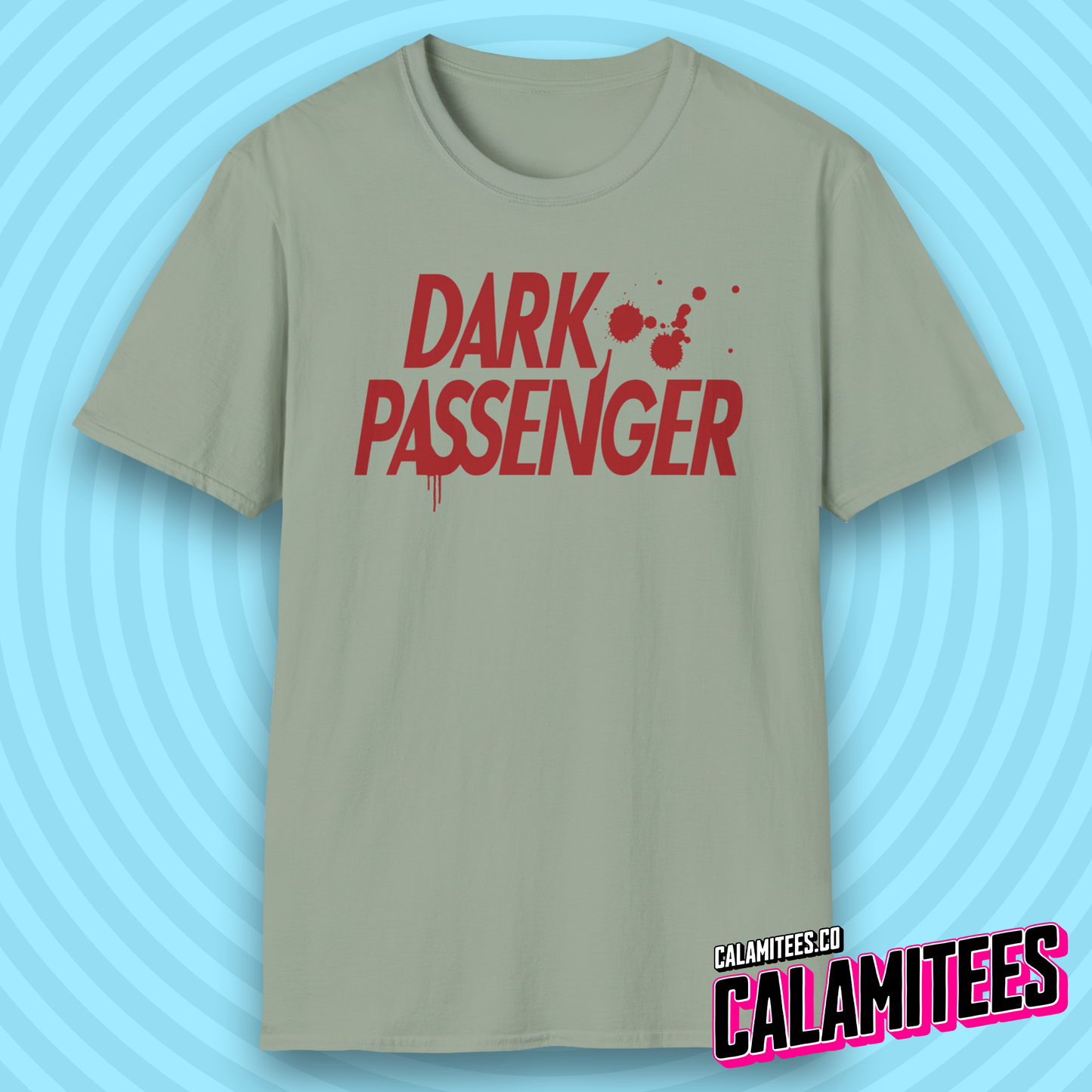 Dark Passenger Dexter Style Blood Splatter Fan T-Shirt