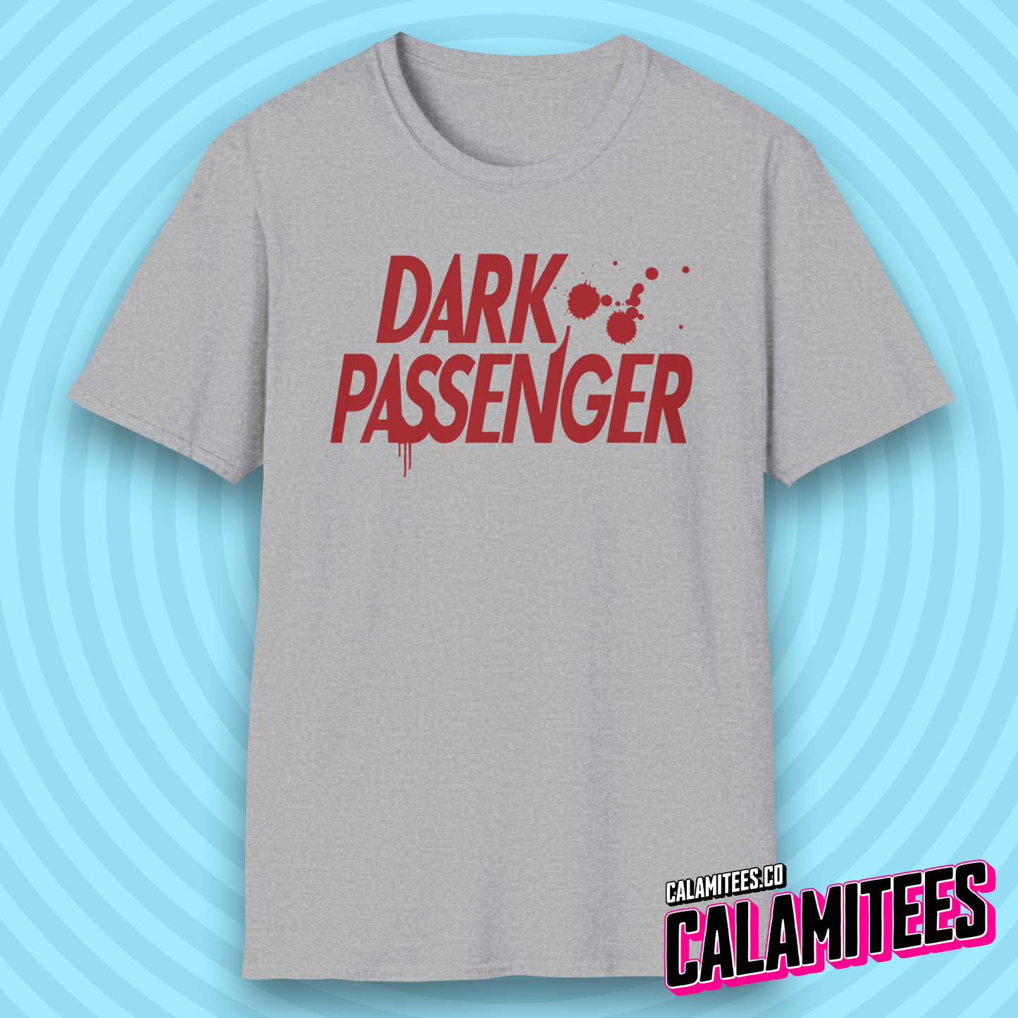 Dark Passenger Dexter Style Blood Splatter Fan T-Shirt