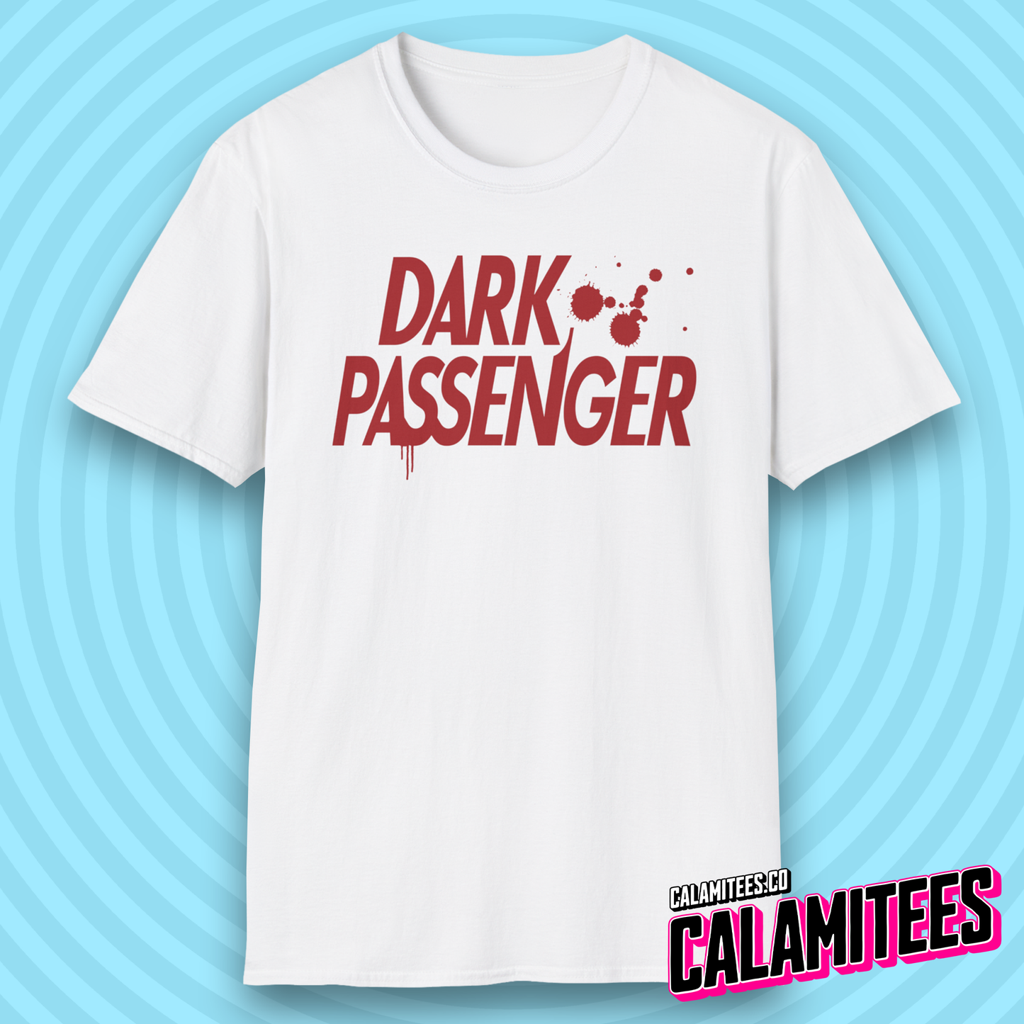 Dark Passenger Dexter Style Blood Splatter Fan T-Shirt