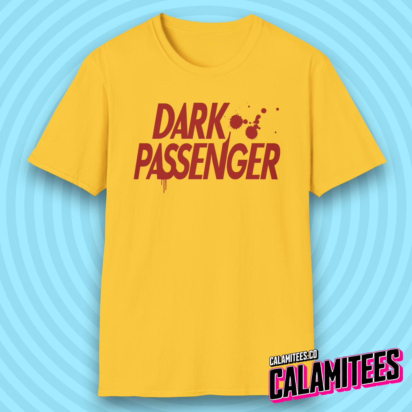 Dark Passenger Dexter Style Blood Splatter Fan T-Shirt