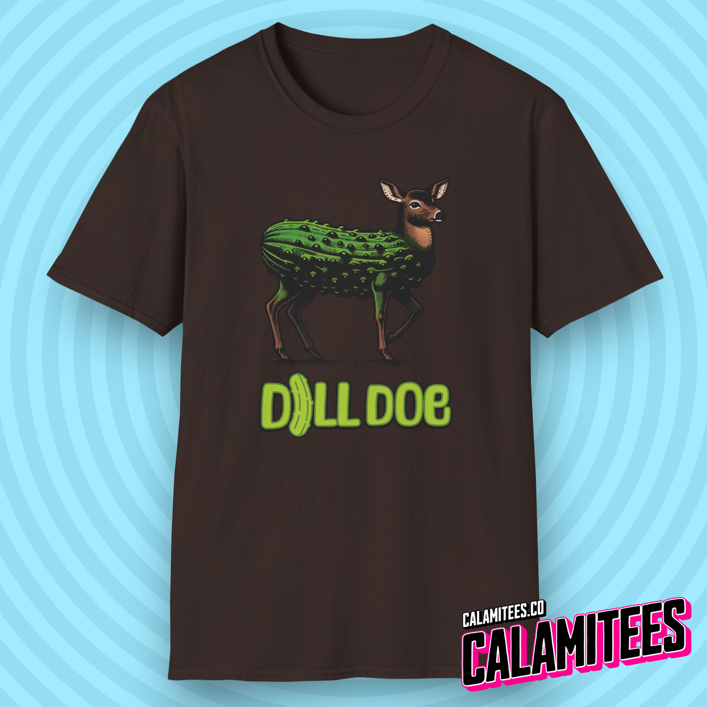 Dill Doe - Pickle Deer Funny Graphic T-Shirt