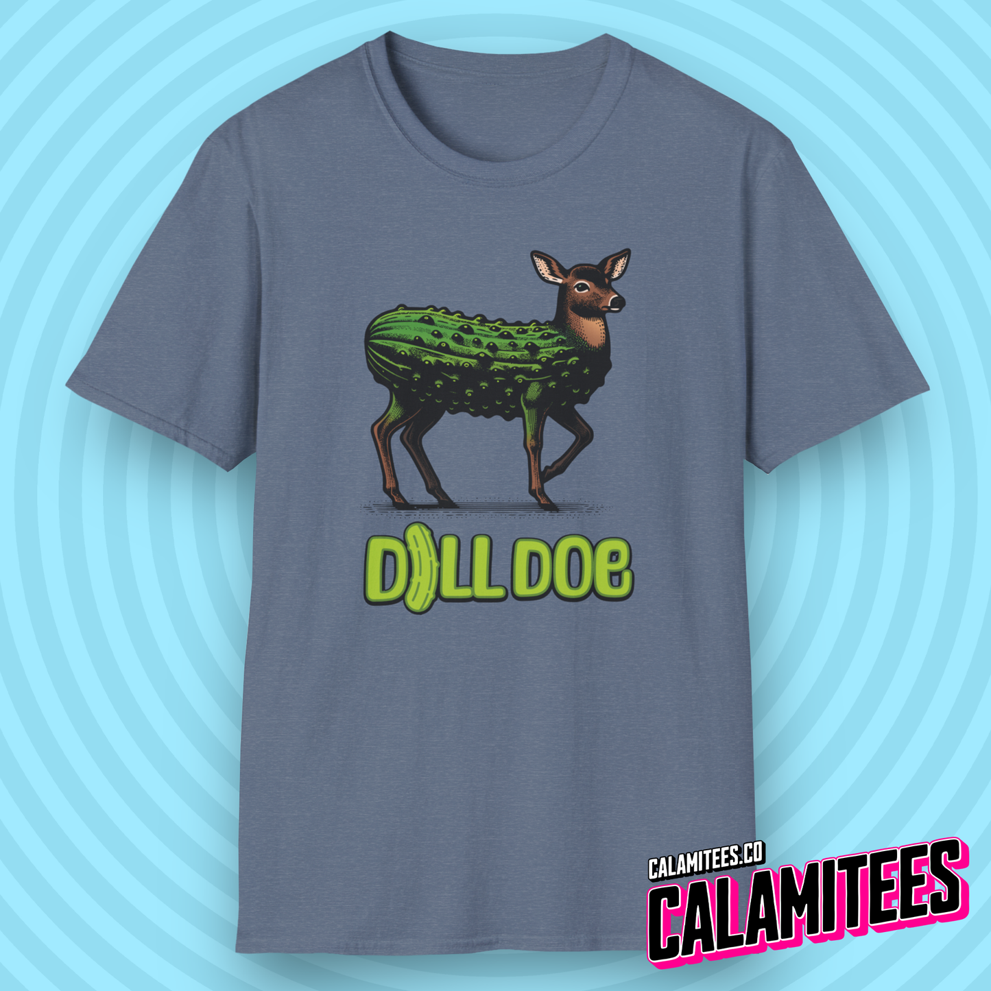 Dill Doe - Pickle Deer Funny Graphic T-Shirt