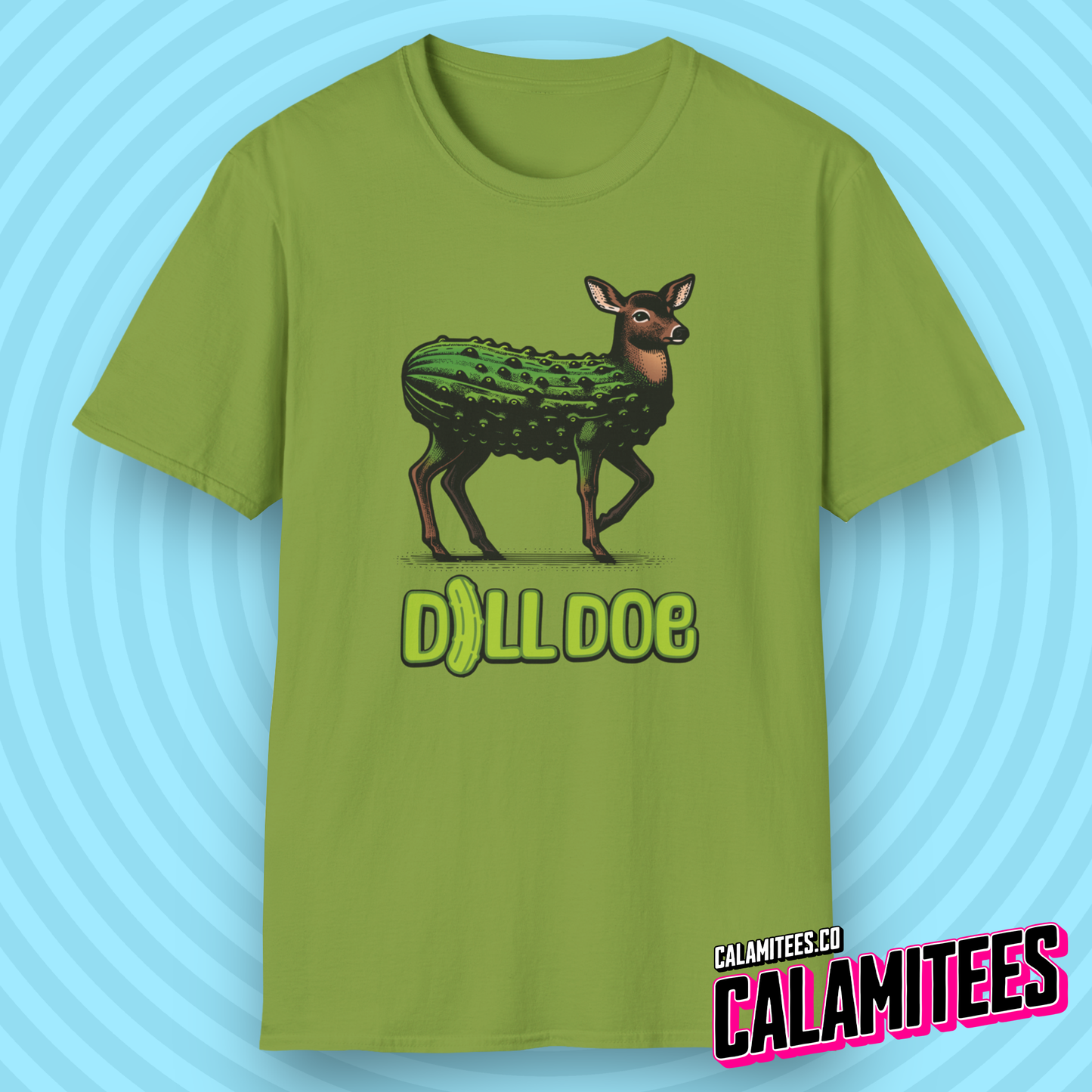 Dill Doe - Pickle Deer Funny Graphic T-Shirt