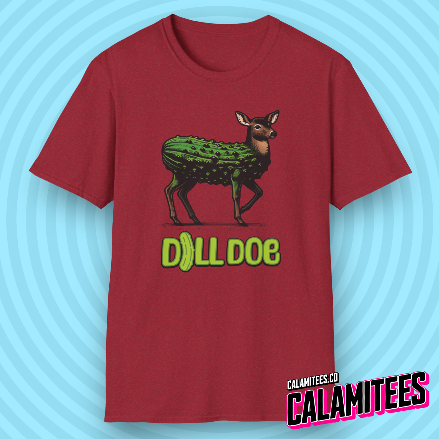 Dill Doe - Pickle Deer Funny Graphic T-Shirt