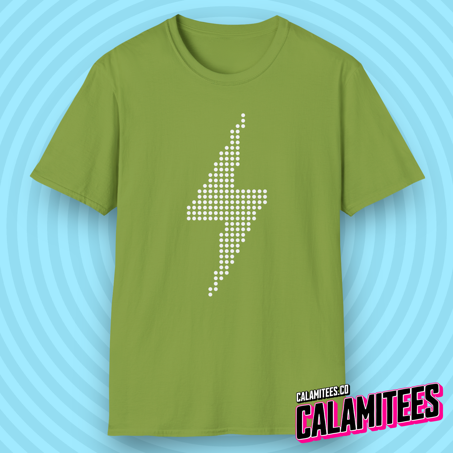 Lightning Bolt Graphic Tee Dotted Style Lightning Bolt, LED style Bolt, Electric, Electricity, Thunderbolt Graphic T-Shirt