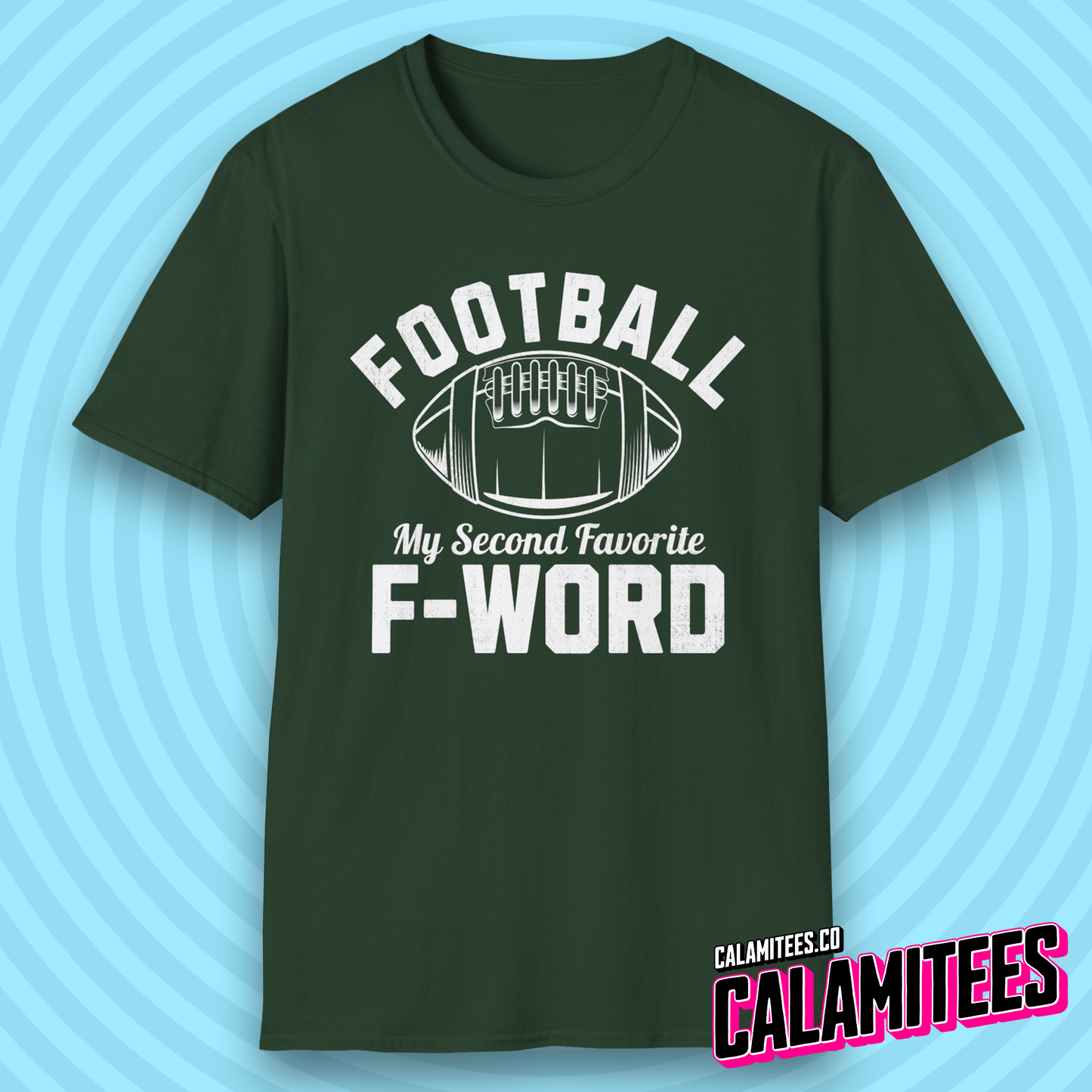 Football My Second Favorite F-Word Funny Sports Fan T-Shirt