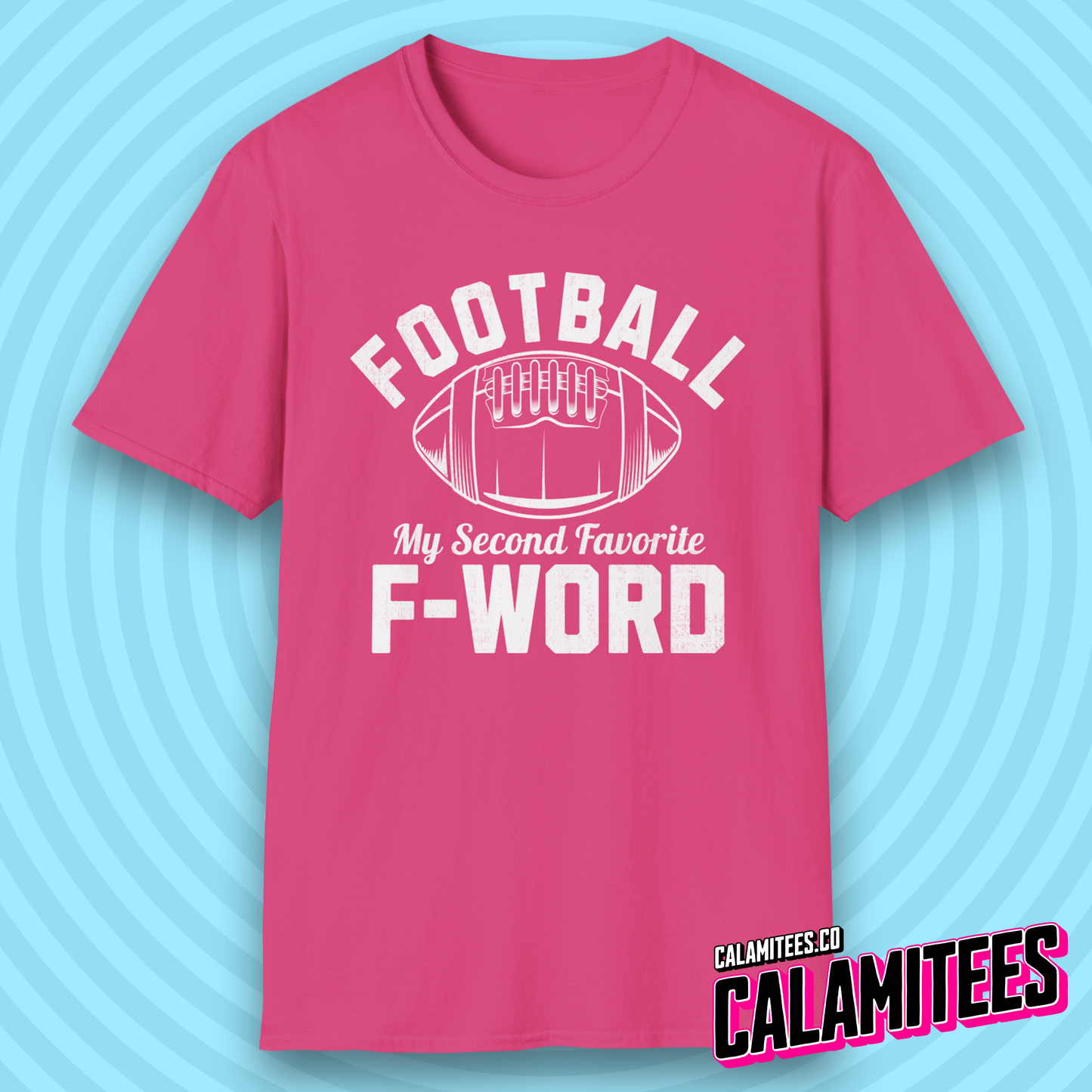 Football My Second Favorite F-Word Funny Sports Fan T-Shirt