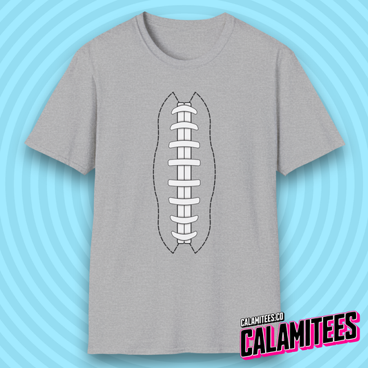 American Football Laces Fantasy Football Lover Stitching T-Shirt