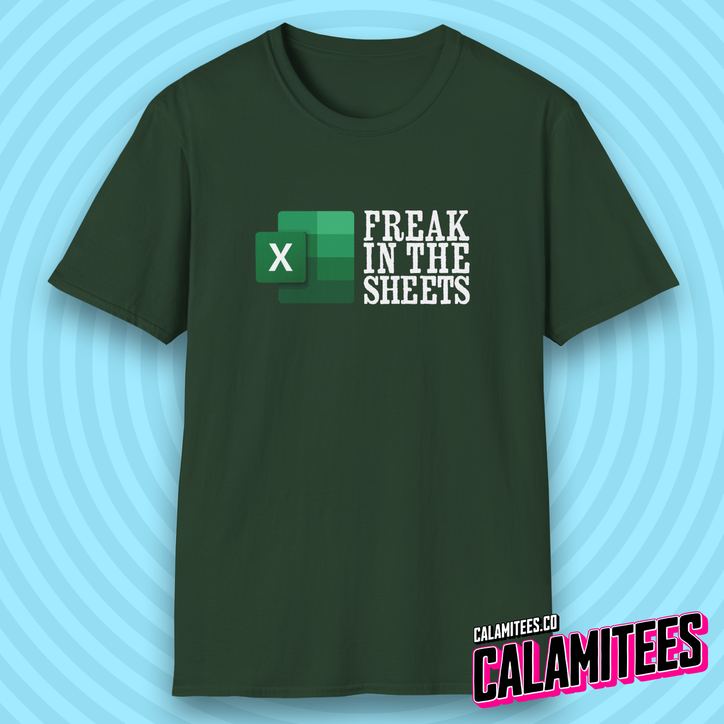 Freak In The Sheets - Excel Parody Adult Humor Geek T-Shirt