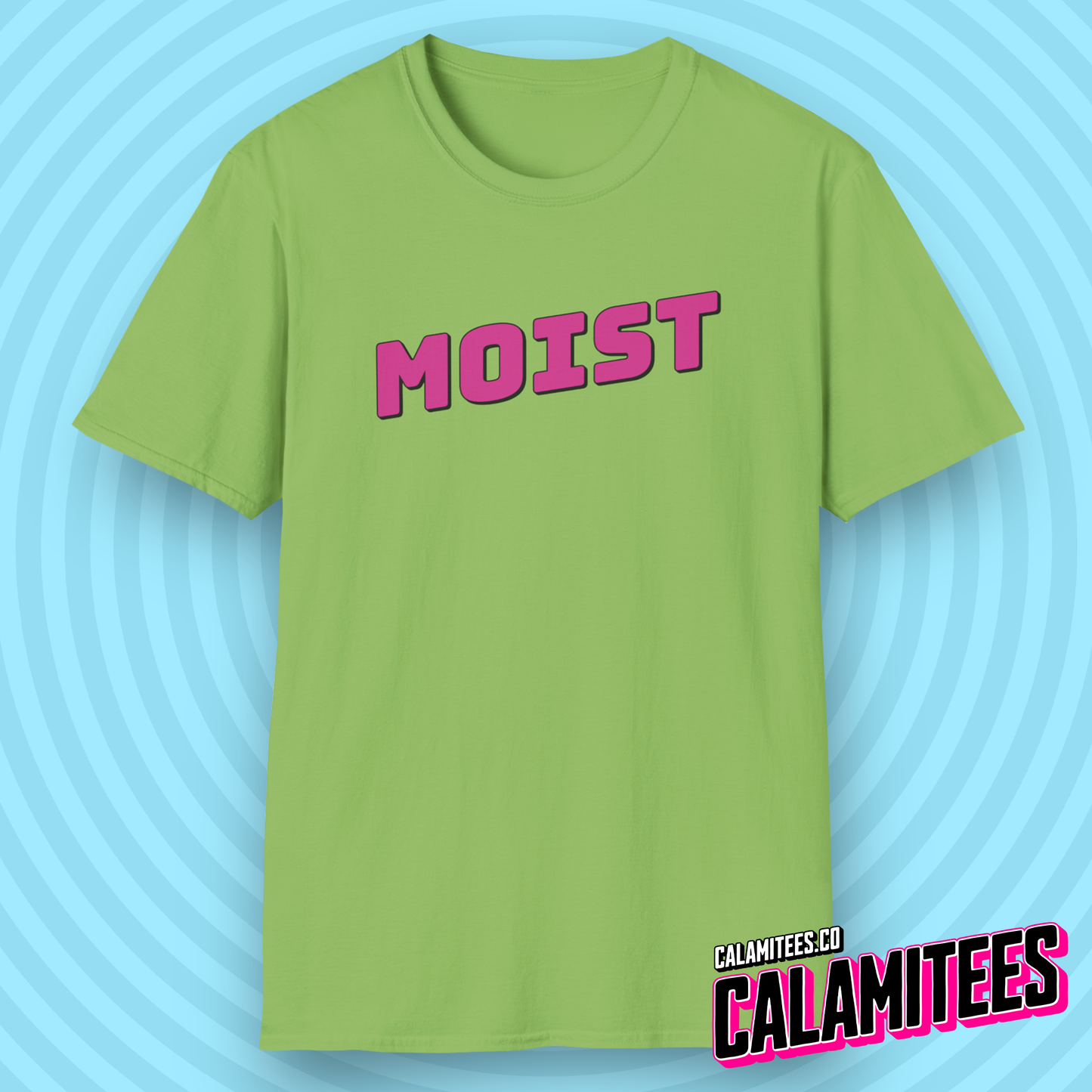 Moist Logo Funny Graphic Tee T-Shirt