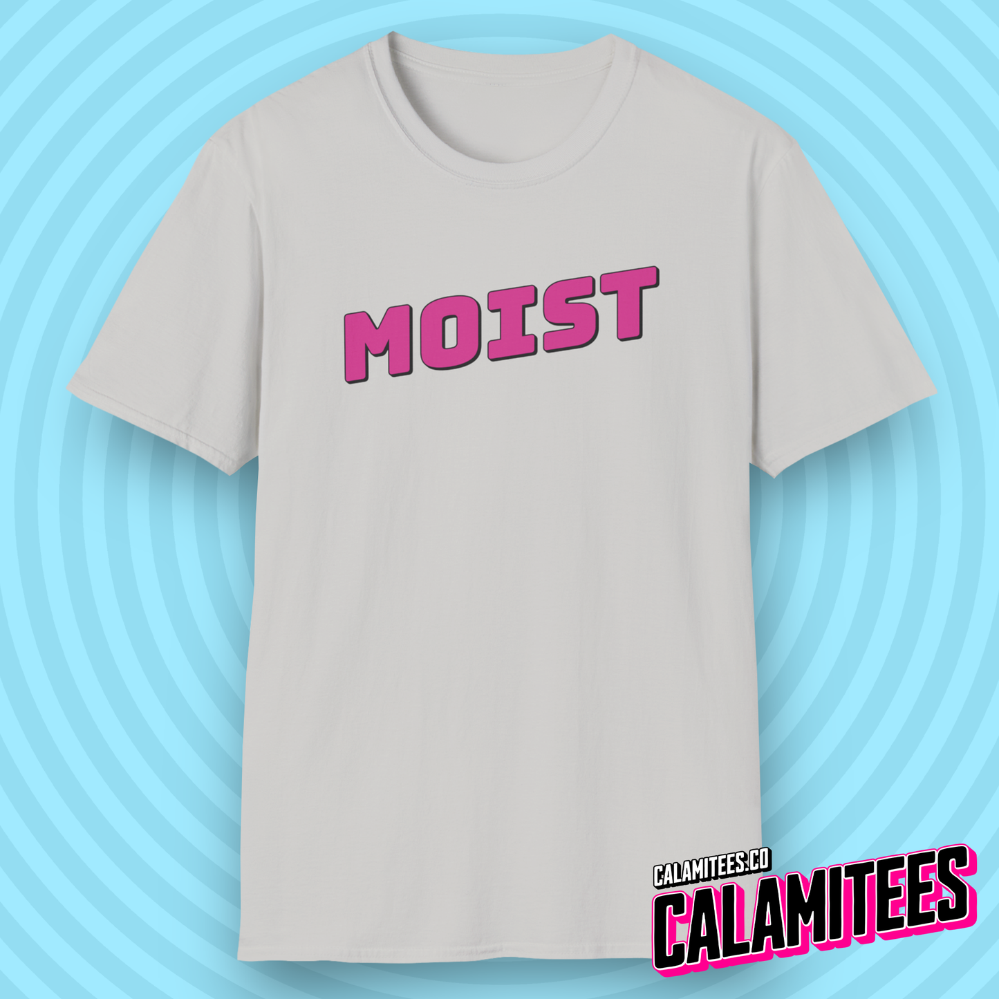 Moist Logo Funny Graphic Tee T-Shirt