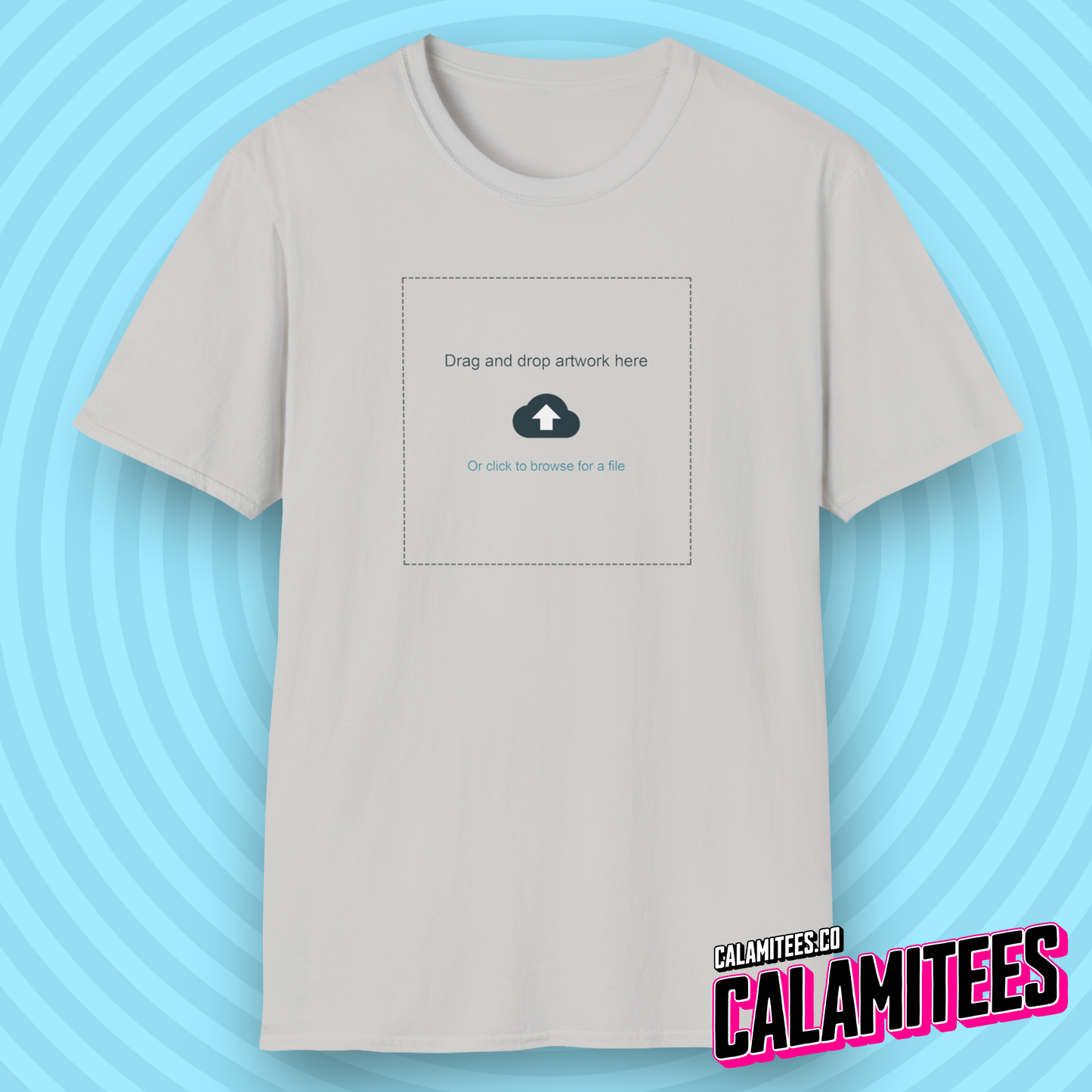 Print On Demand POD Artwork Prompt Joke Forgot To Upload Artwork Graphic Tee Funny Geek T-Shirt