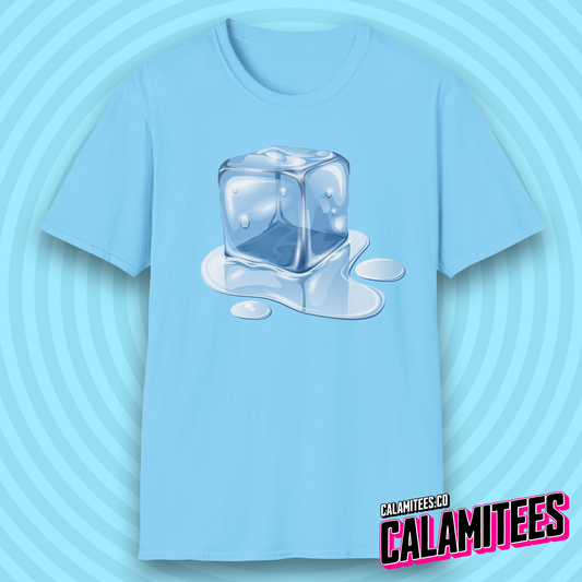 Melting ICE Cube Graphic T-Shirt