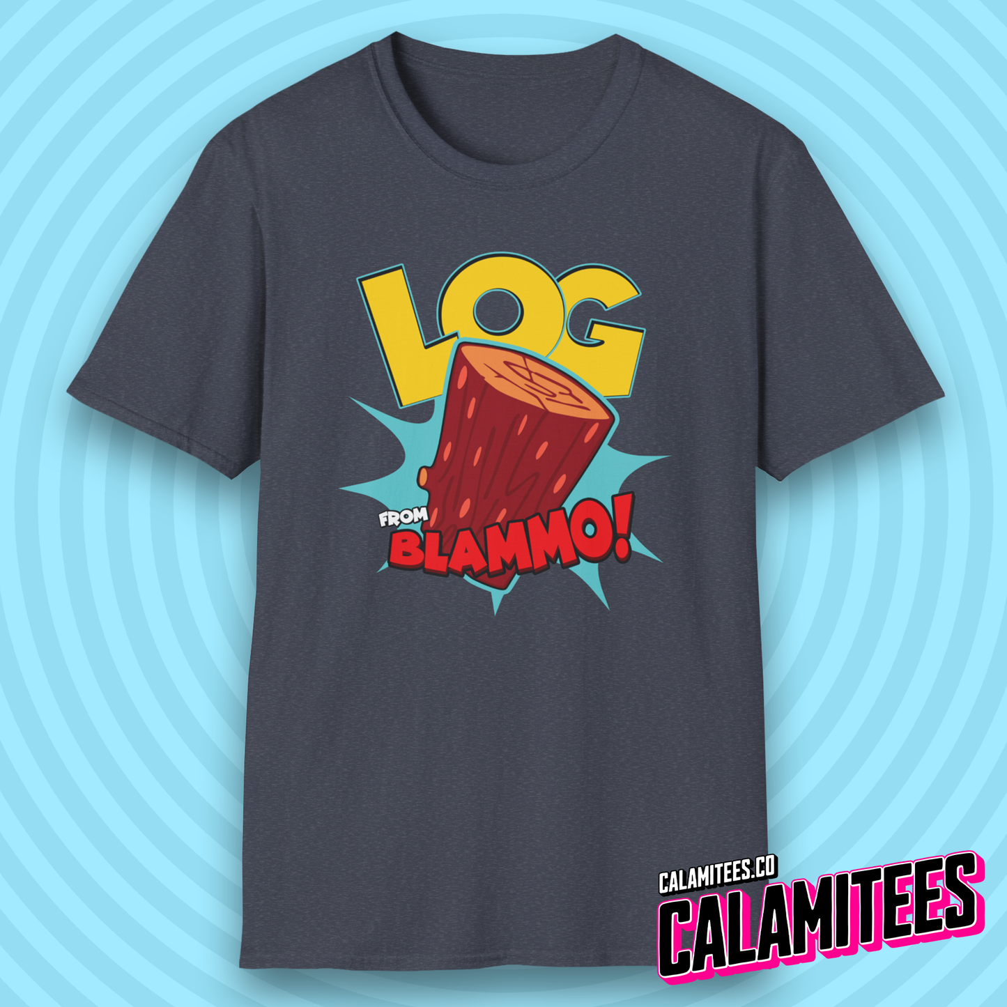 Log from Blammo! 90s Cartoon Style Nostalgia T-Shirt