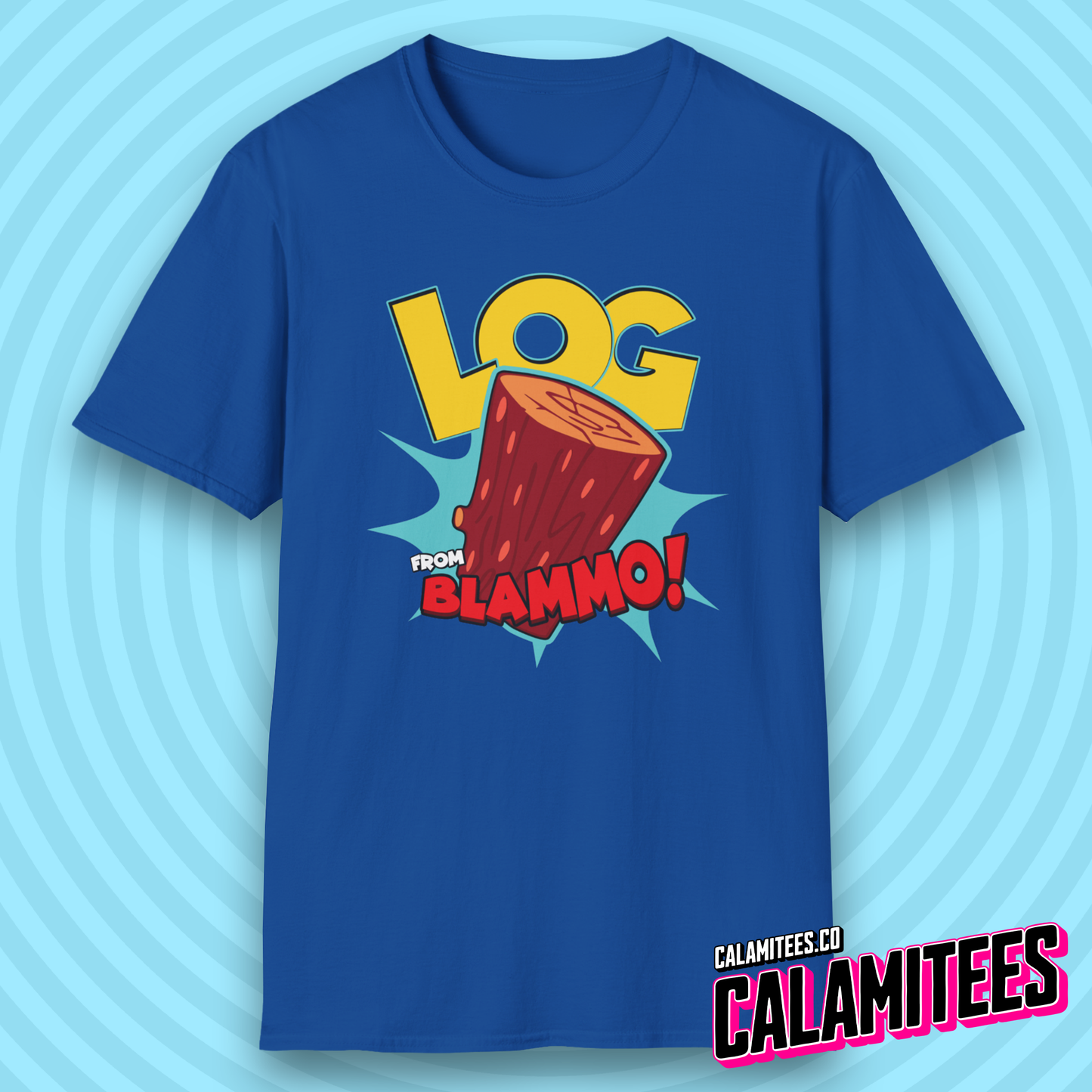 Log from Blammo! 90s Cartoon Style Nostalgia T-Shirt