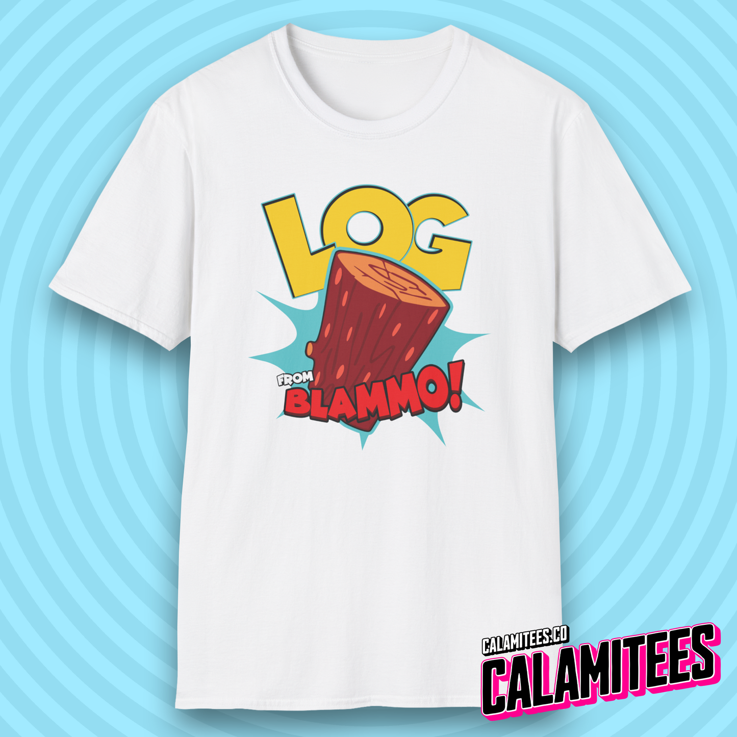 Log from Blammo! 90s Cartoon Style Nostalgia T-Shirt