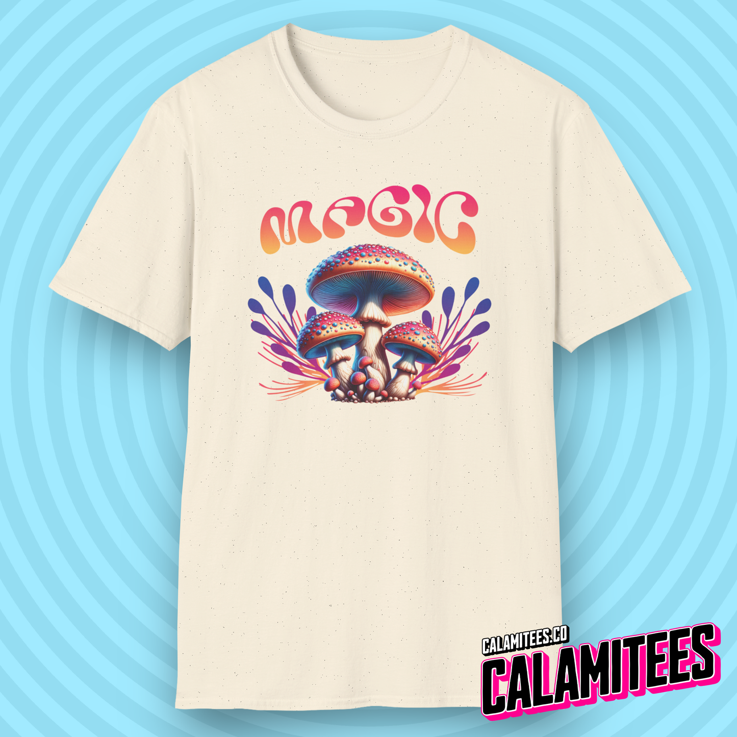 Colorful Magic Mushroom Psychedelic Fungi T-Shirt