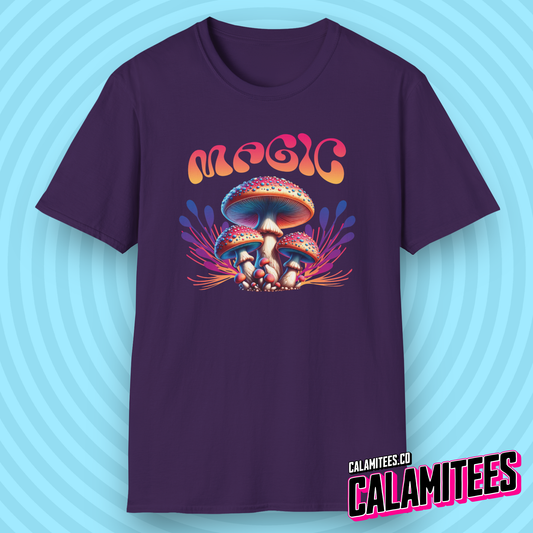 Colorful Magic Mushroom Psychedelic Fungi T-Shirt