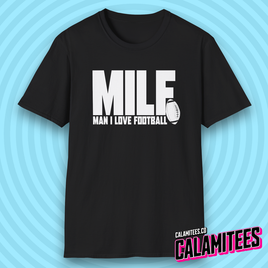 Man I Love Football MILF Joke Acronym Funny T-Shirt