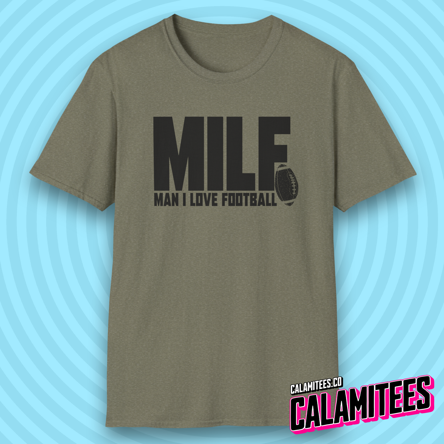 Man I Love Football MILF Joke Acronym Funny T-Shirt