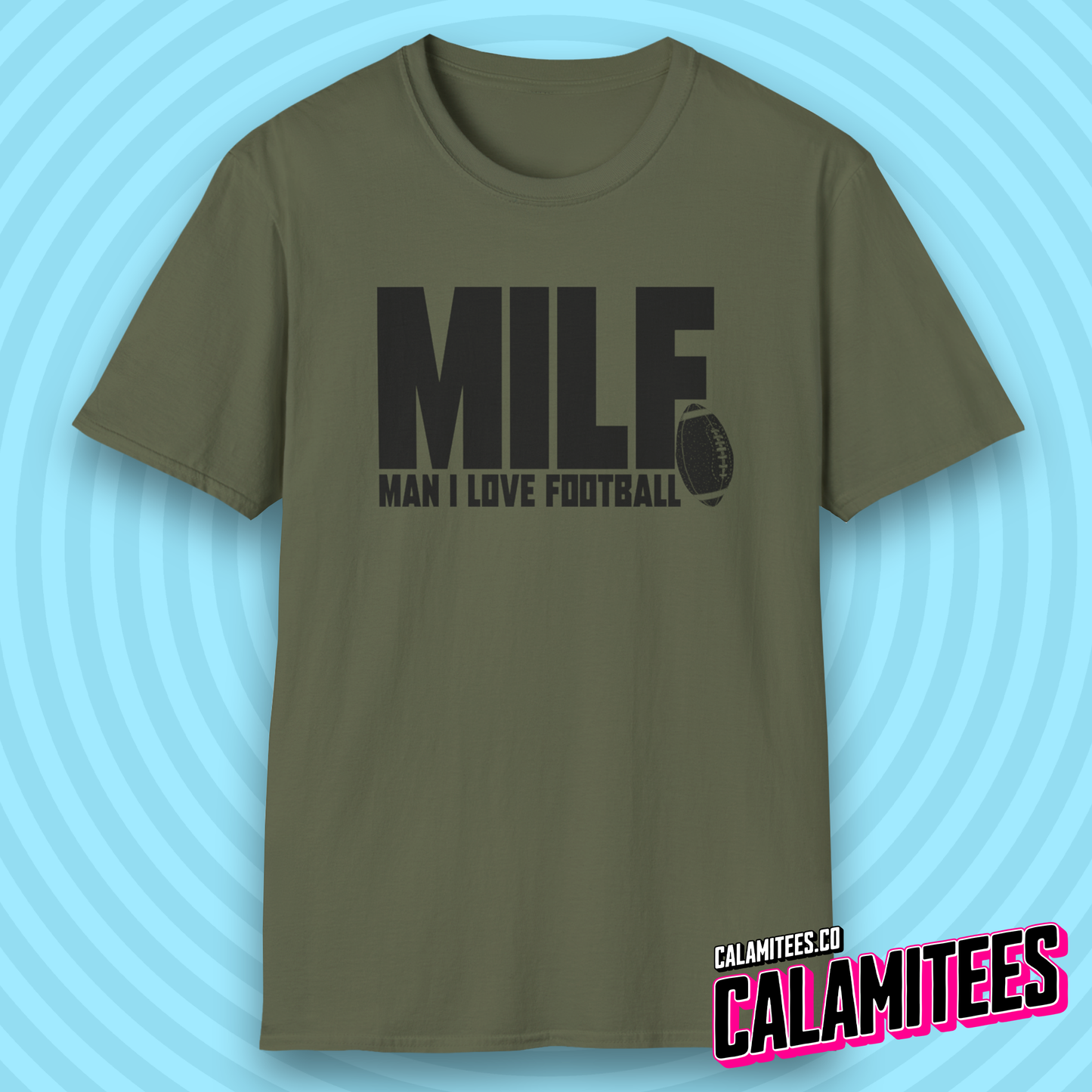 Man I Love Football MILF Joke Acronym Funny T-Shirt