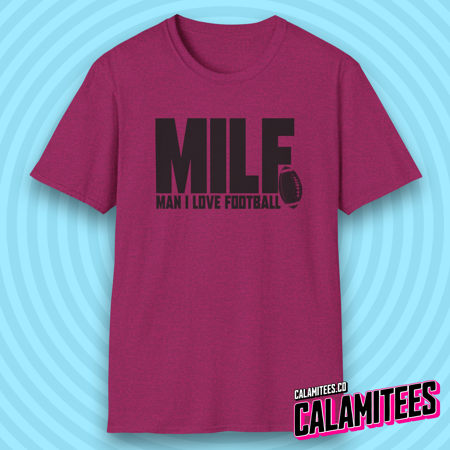 Man I Love Football MILF Joke Acronym Funny T-Shirt