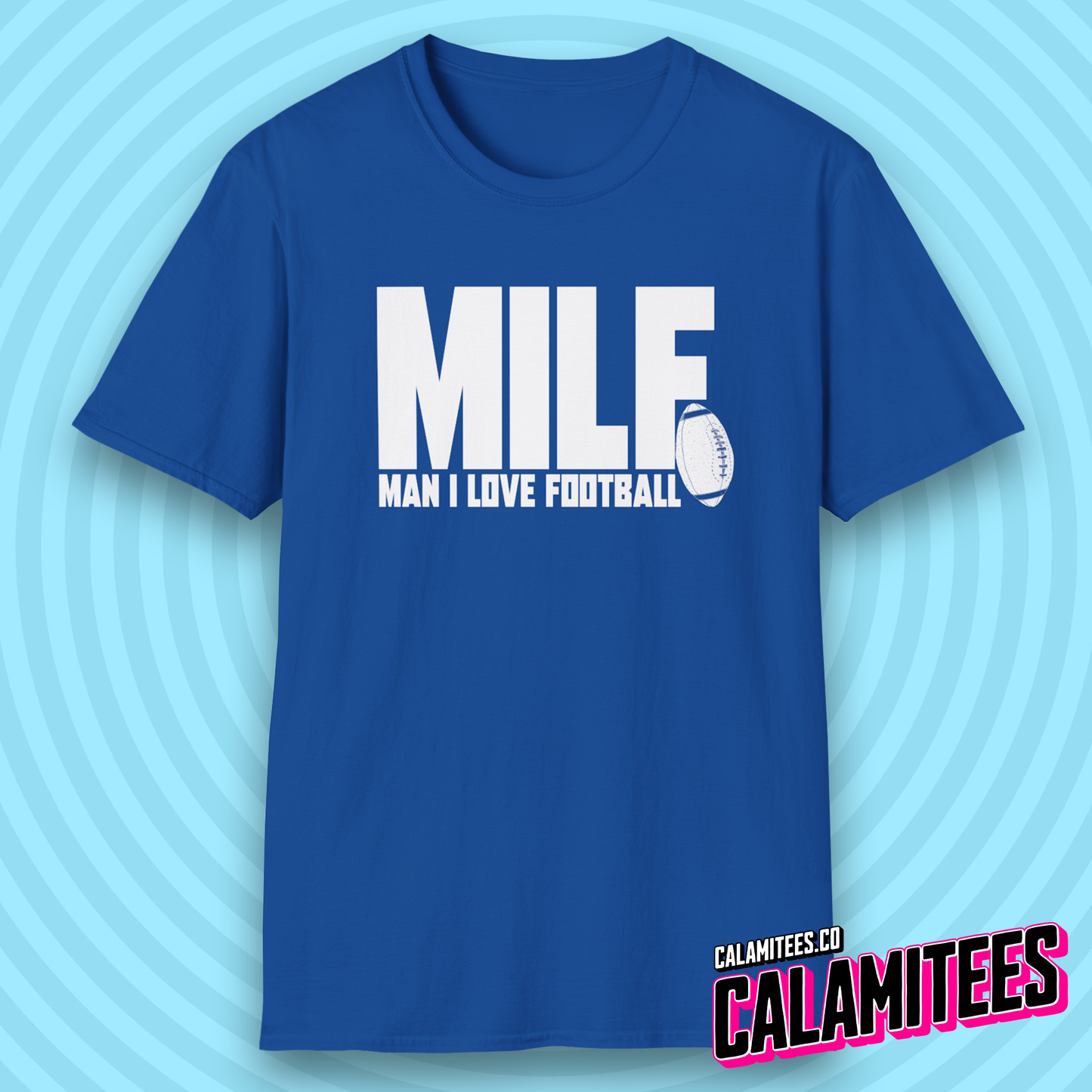 Man I Love Football MILF Joke Acronym Funny T-Shirt
