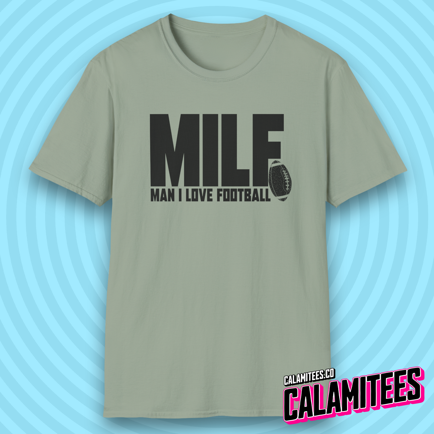 Man I Love Football MILF Joke Acronym Funny T-Shirt