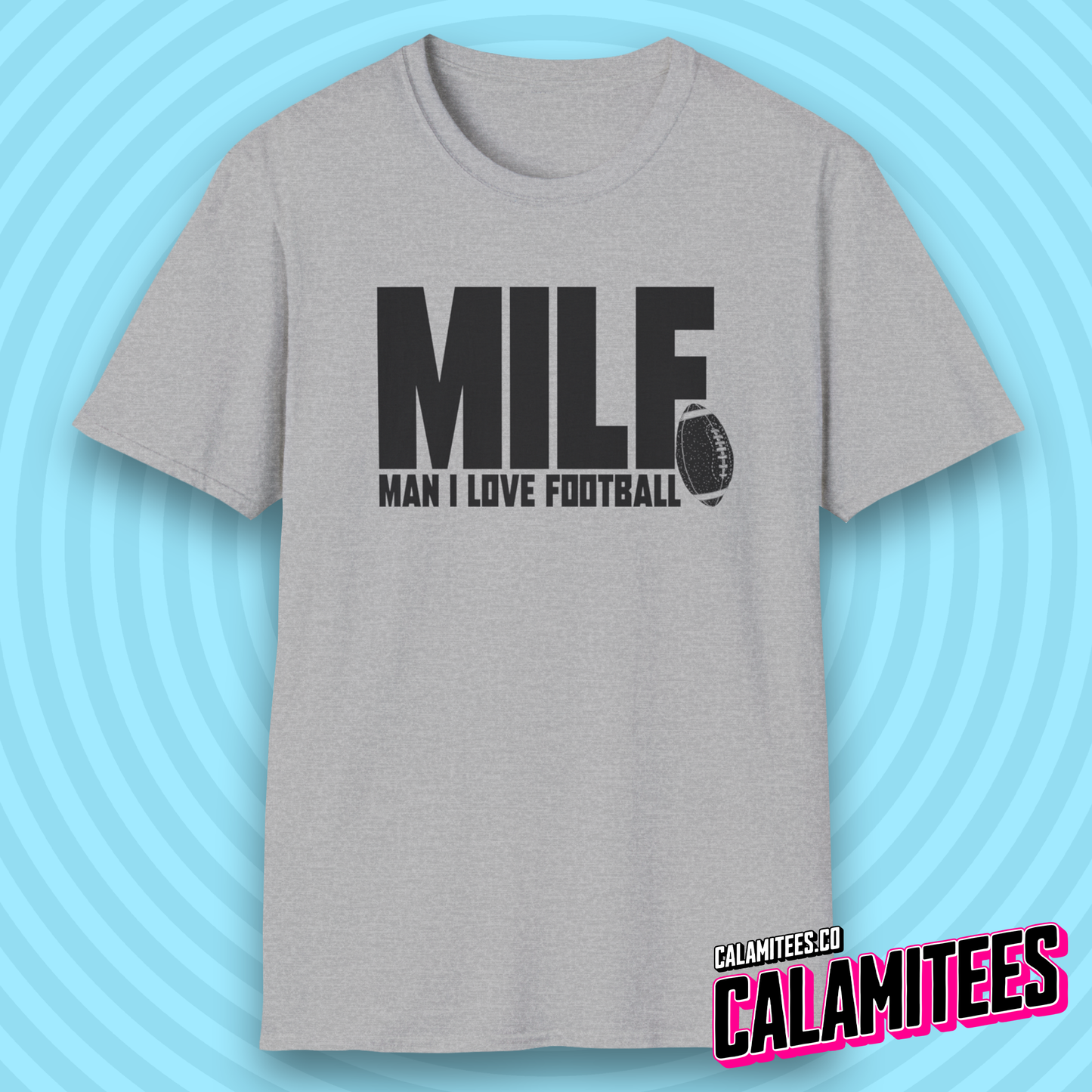 Man I Love Football MILF Joke Acronym Funny T-Shirt