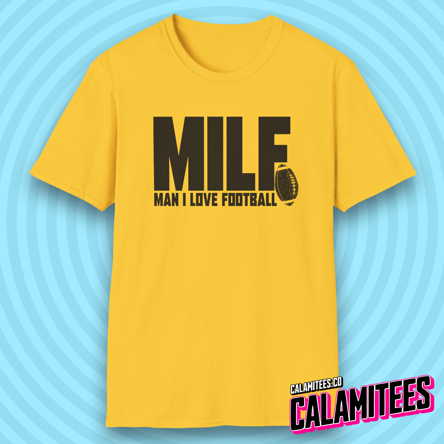 Man I Love Football MILF Joke Acronym Funny T-Shirt