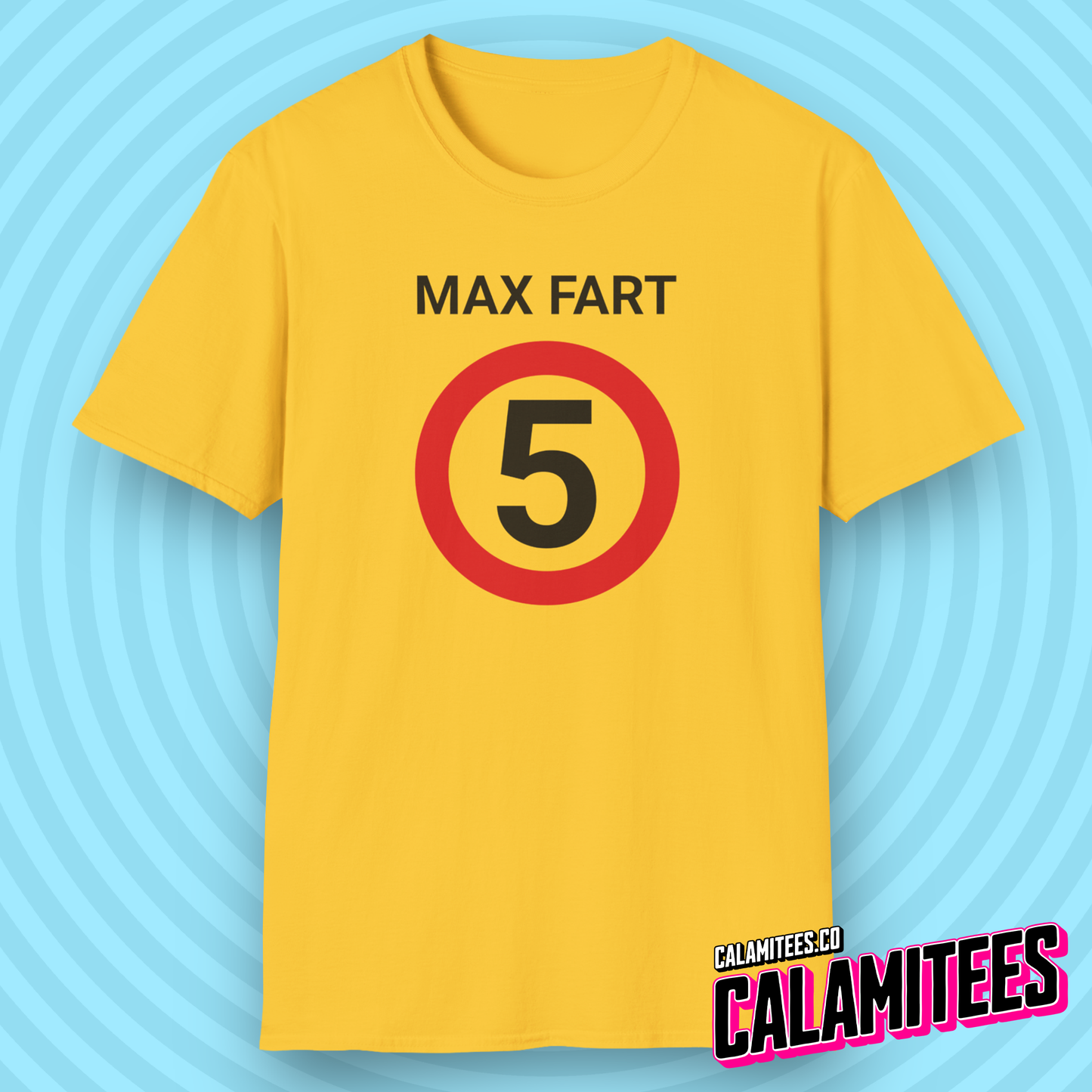 Max Fart 5 Swedish Speed Sign Language Joke Meme Humor Graphic Tee Funny T-Shirt