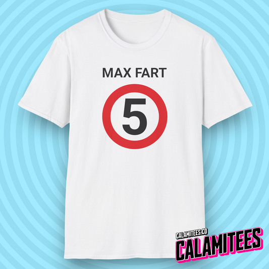 Max Fart 5 Swedish Speed Sign Language Joke Meme Humor Graphic Tee Funny T-Shirt