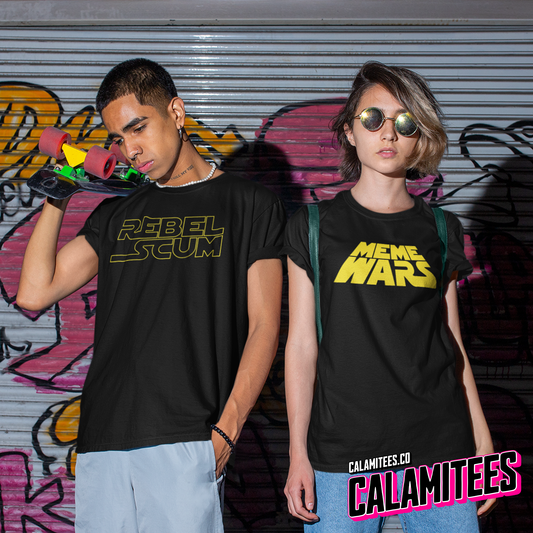 Meme Wars - Star Wars Logo Parody Joke Graphic Tee Funny Pop Culture Geek T-Shirt