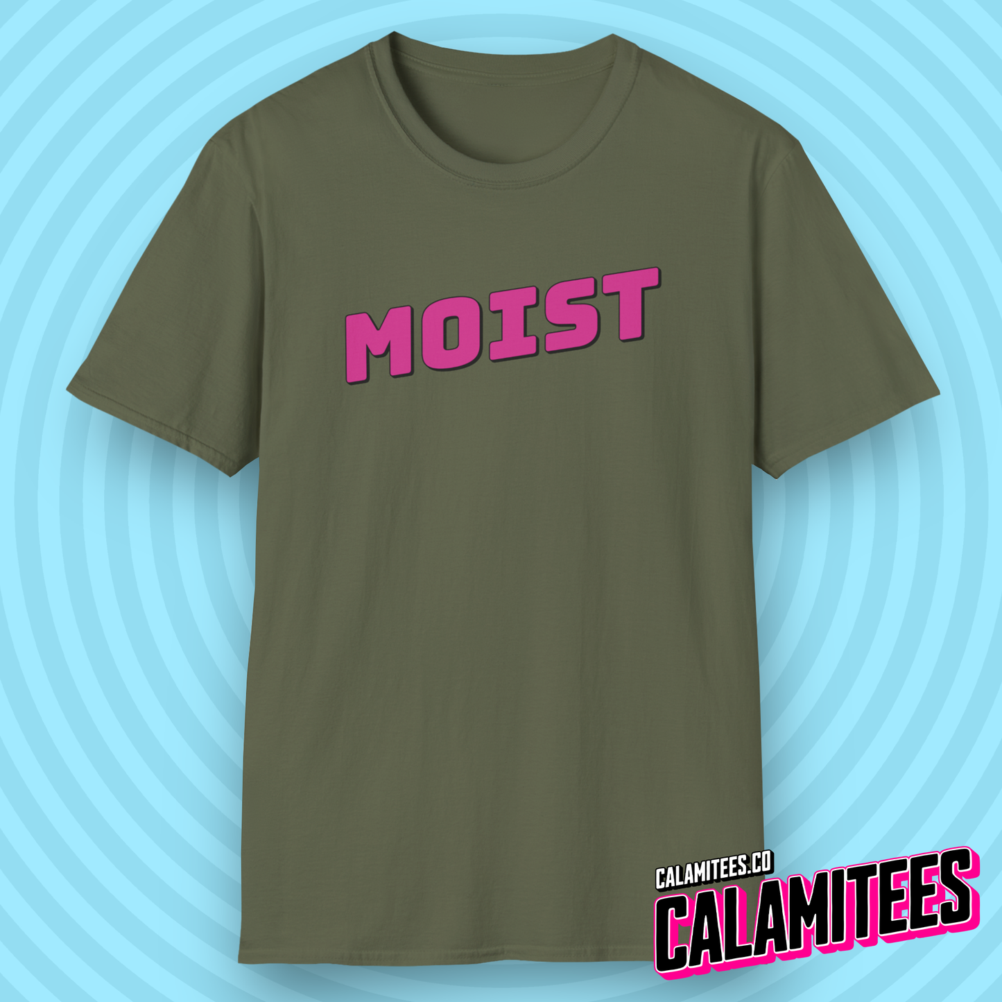 Moist Logo Funny Graphic Tee T-Shirt