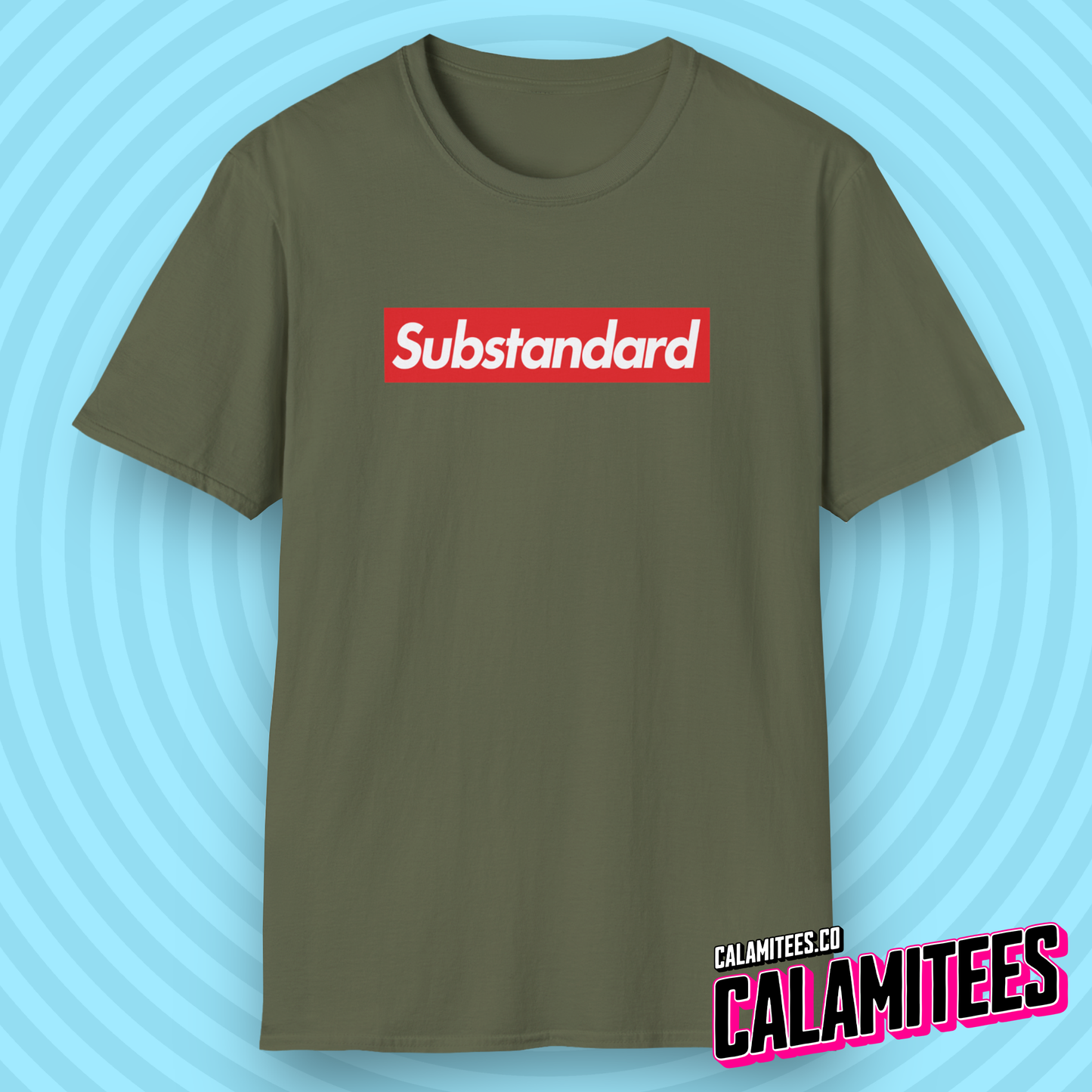 Substandard - Parody Supreme Logo Graphic Tee Trendy Style T-Shirt