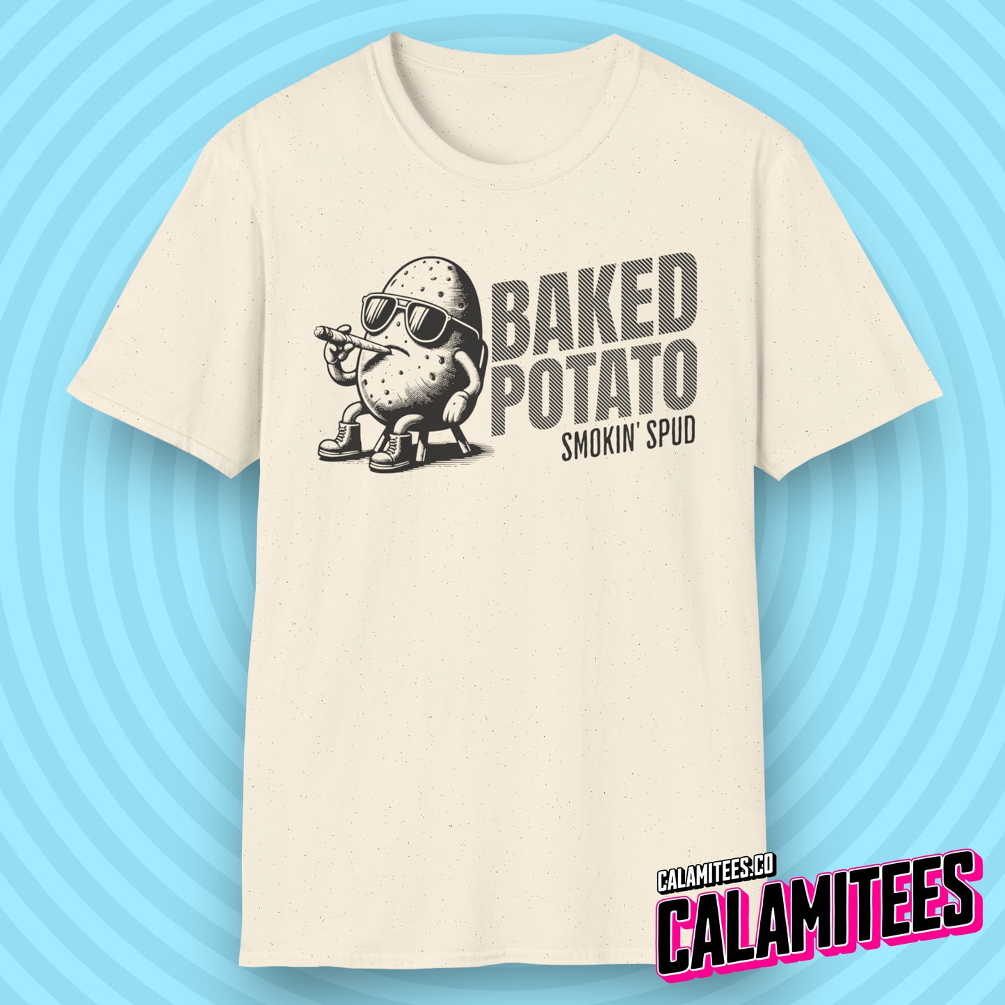 Baked Potato - Smokin Spud - Funny Cannabis T-Shirt