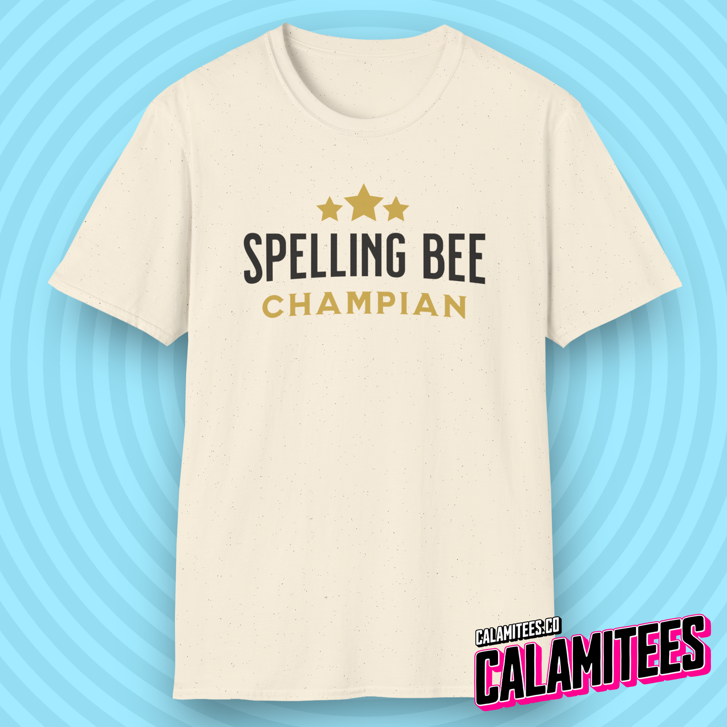 Spelling Bee Champian - Misspelled Spelling Bee Champion Funny Graphic Tee T-Shirt