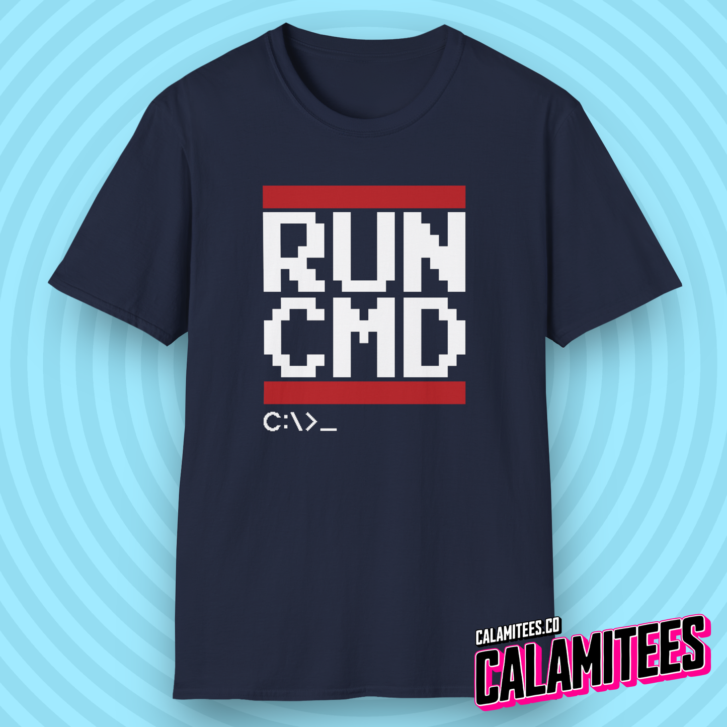 RUN CMD - Parody Logo Geek T-Shirt