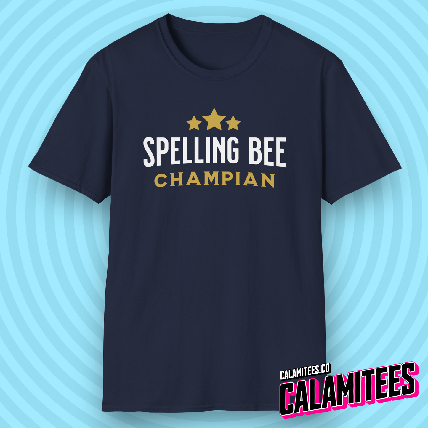 Spelling Bee Champian - Misspelled Spelling Bee Champion Funny Graphic Tee T-Shirt
