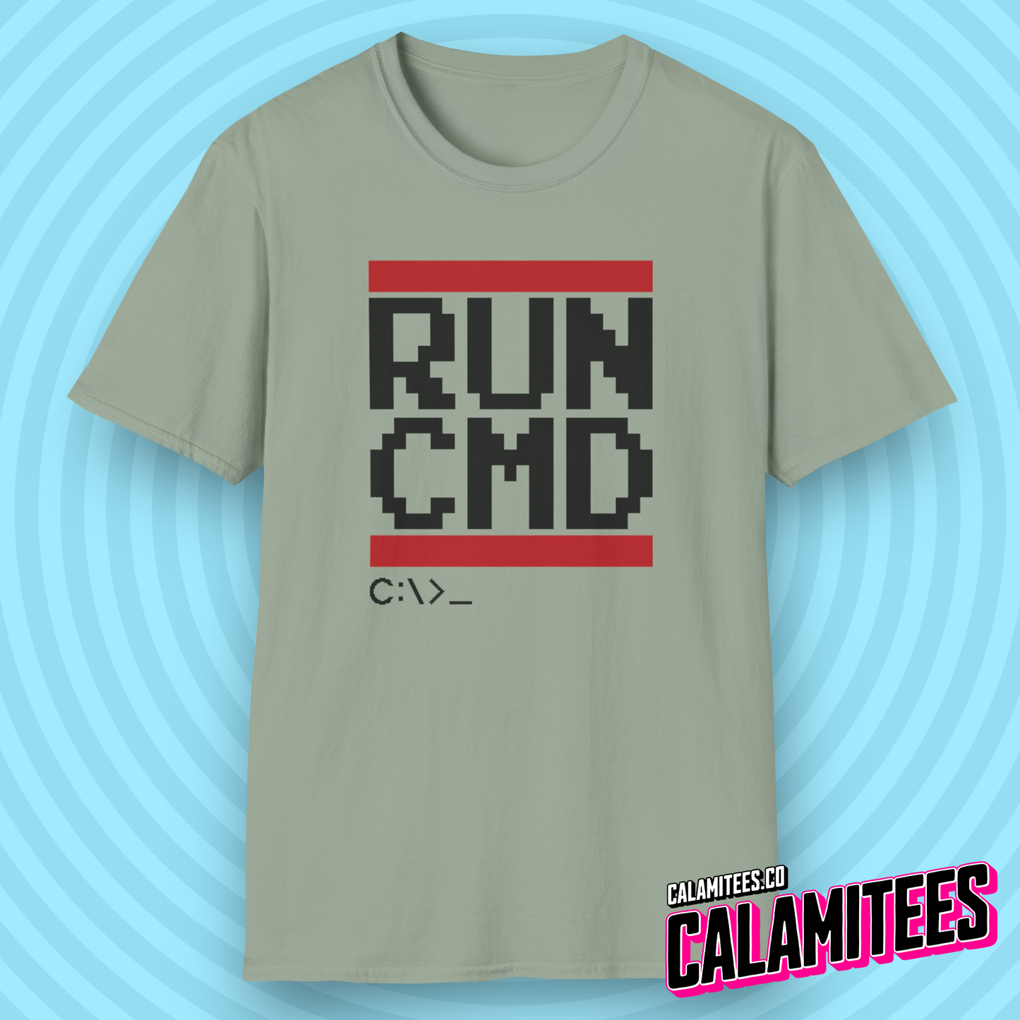 RUN CMD - Parody Logo Geek T-Shirt