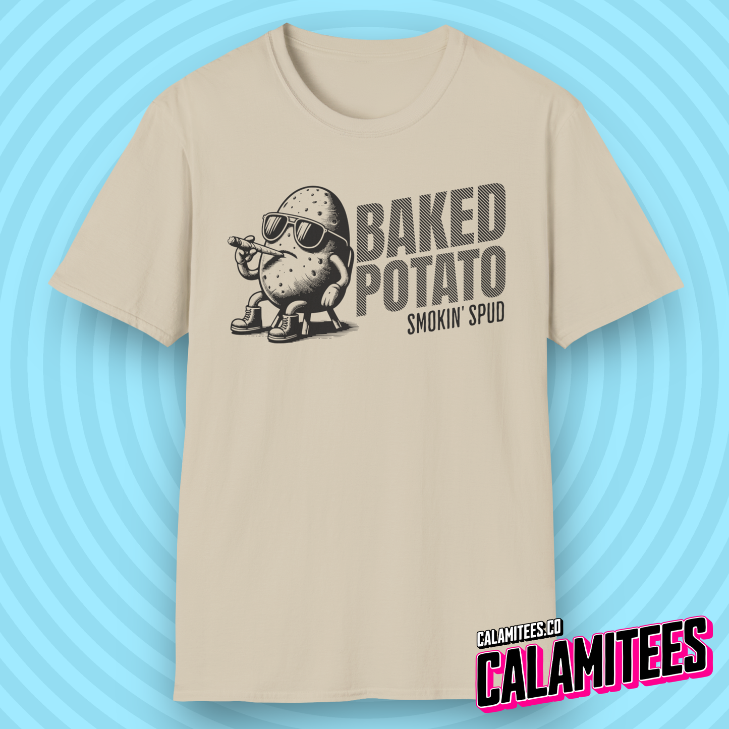 Baked Potato - Smokin Spud - Funny Cannabis T-Shirt