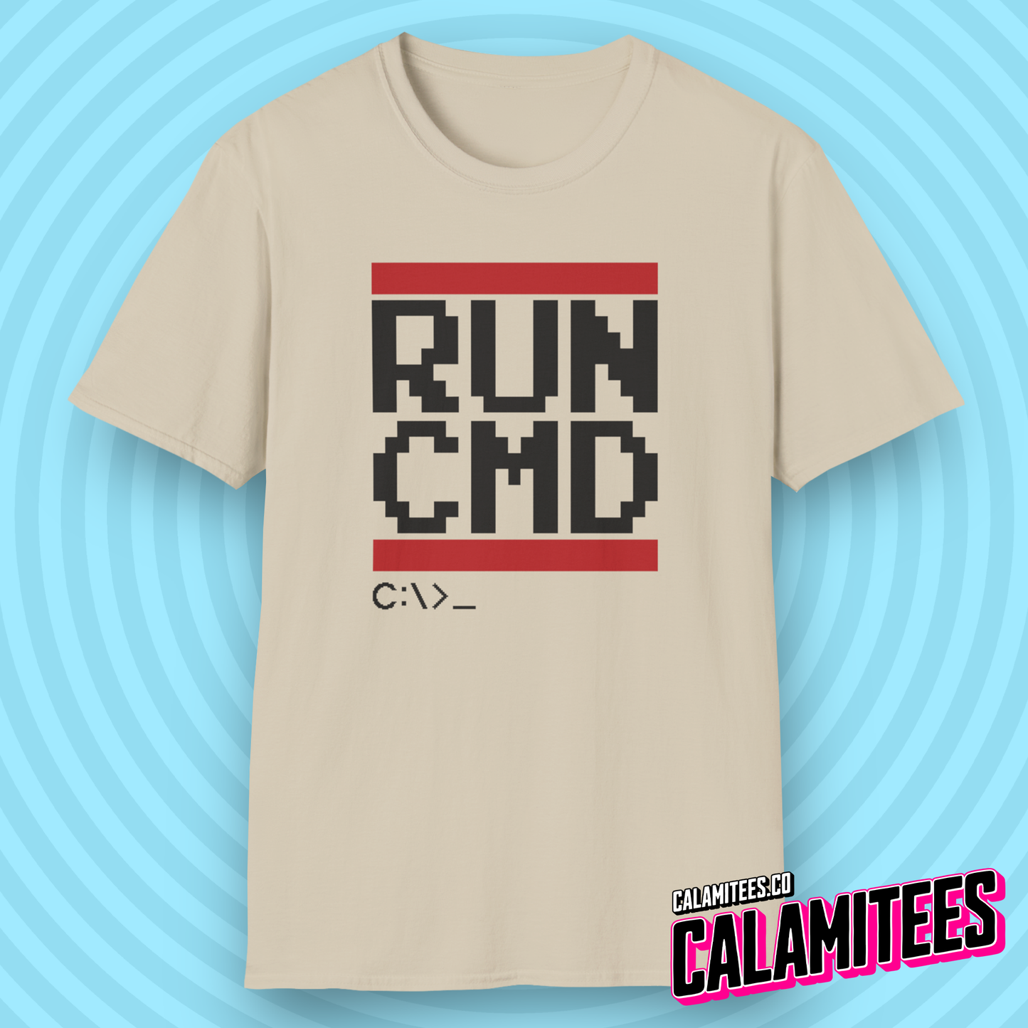 RUN CMD - Parody Logo Geek T-Shirt