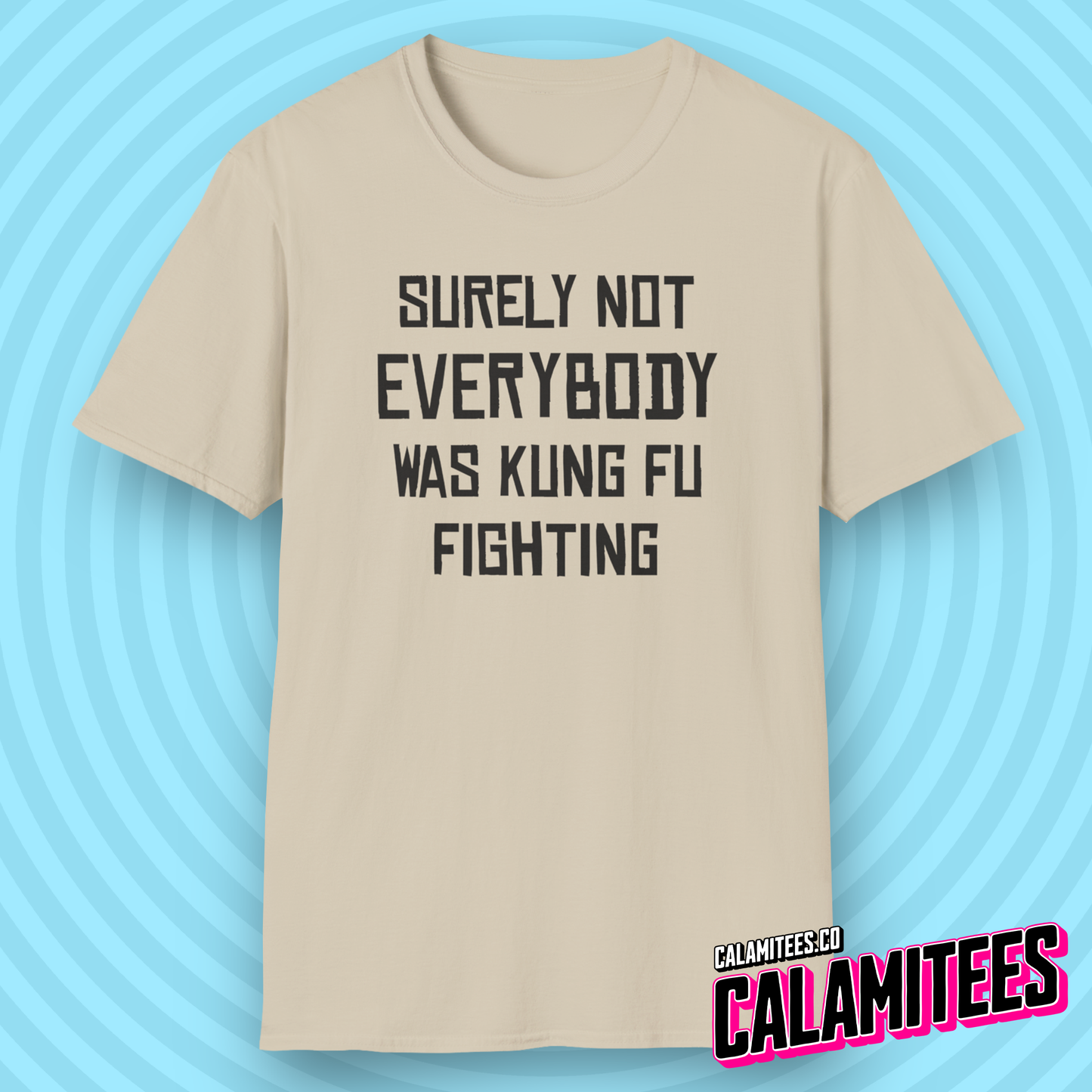 Surely Not Everybody Was Kung Fu Fighting - Funny Joke Graphic Tee T-Shirt