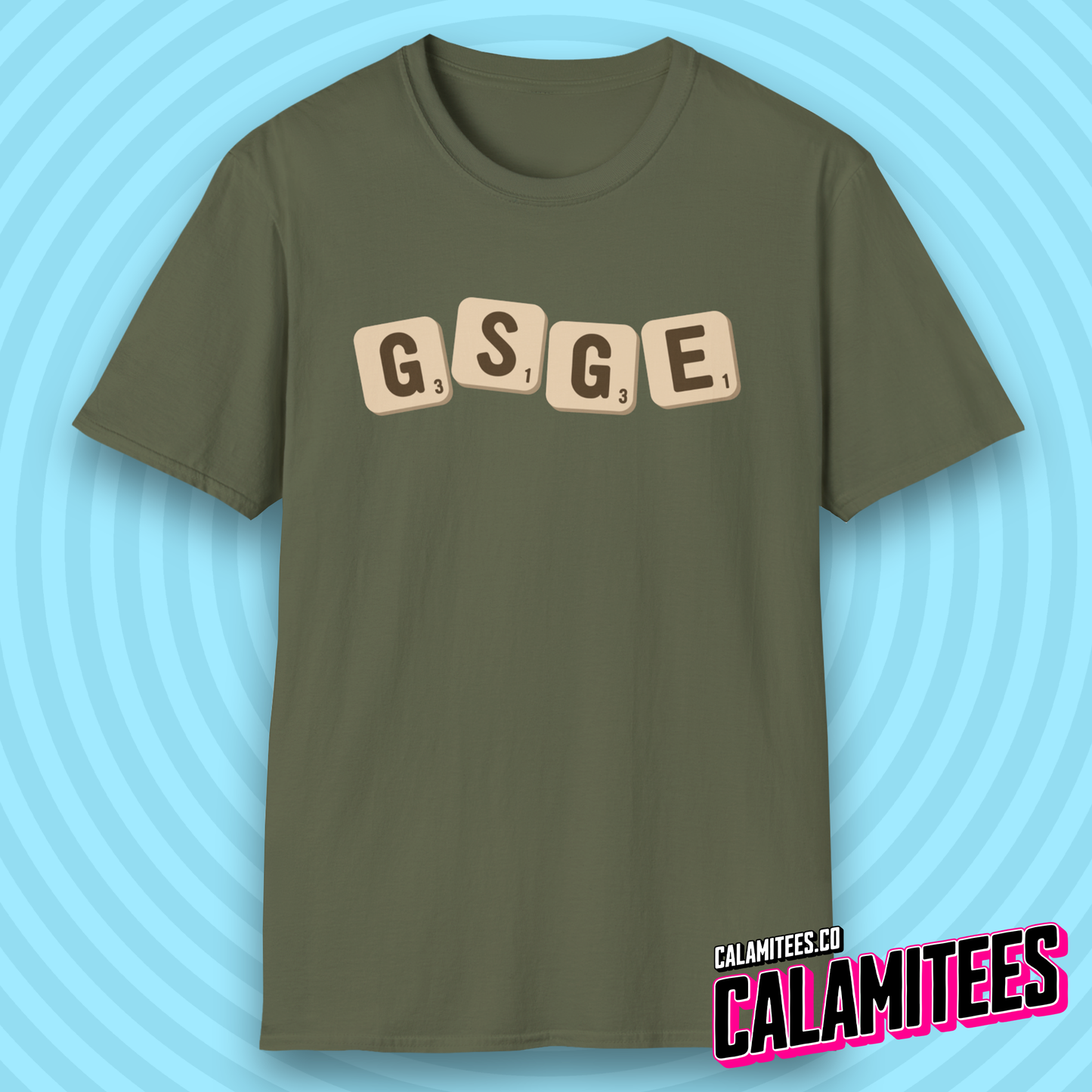 Scrambled Eggs (Scrabbled Eggs) Scrabble Word Game Pun T-Shirt