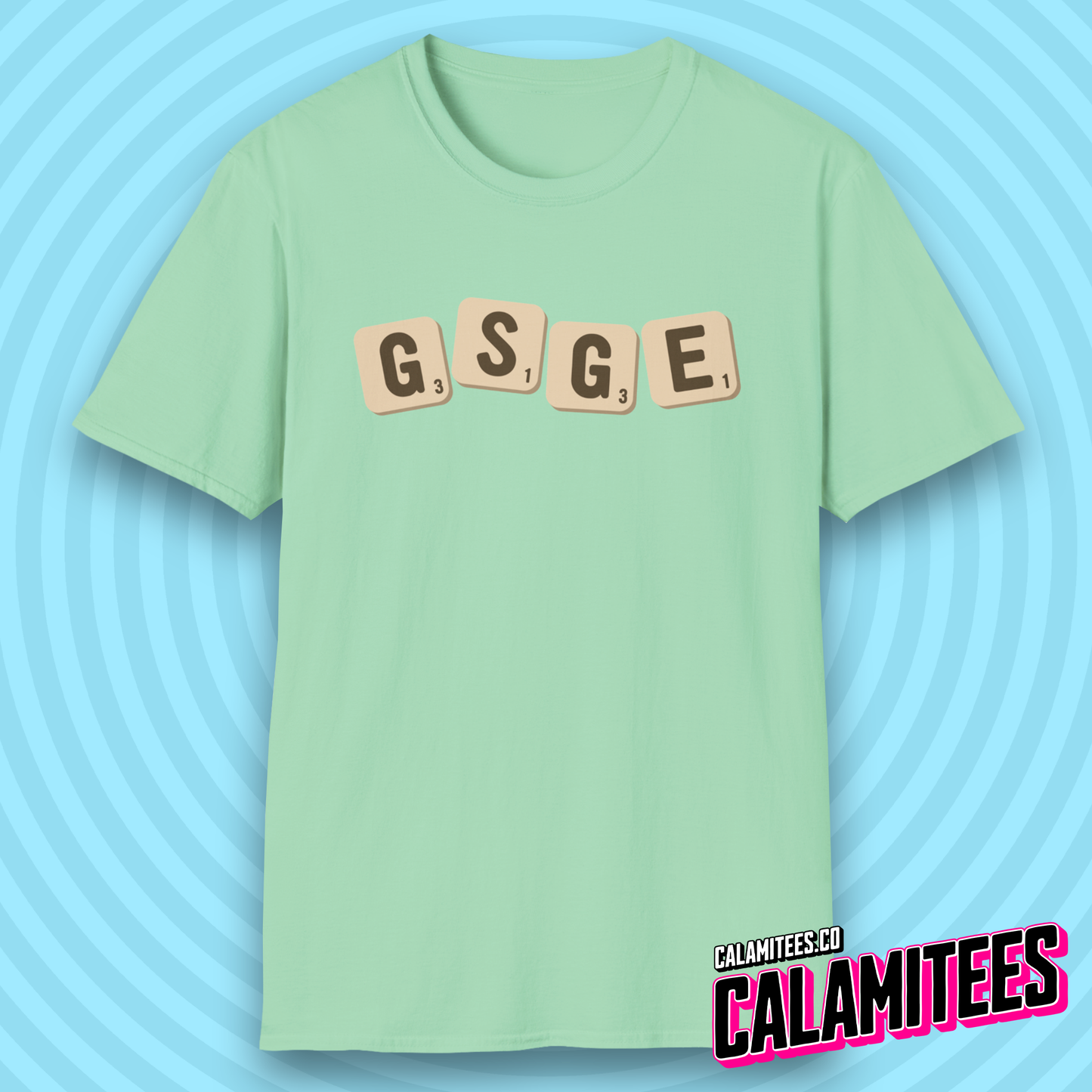 Scrambled Eggs (Scrabbled Eggs) Scrabble Word Game Pun T-Shirt