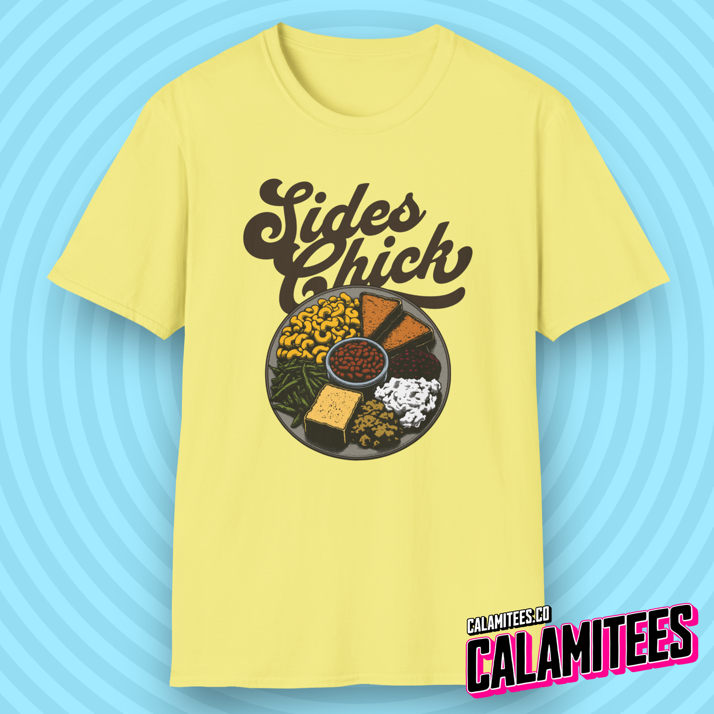 Sides Chick Food Lover Thanksgiving Sidechick Joke T-Shirt