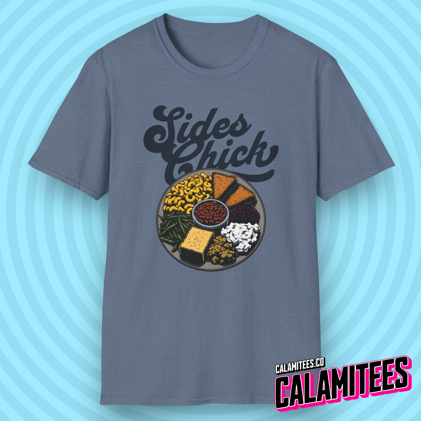 Sides Chick Food Lover Thanksgiving Sidechick Joke T-Shirt