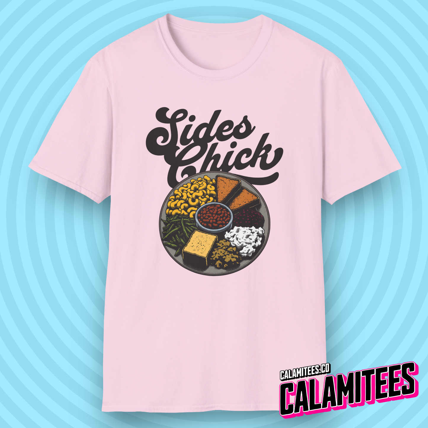 Sides Chick Food Lover Thanksgiving Sidechick Joke T-Shirt