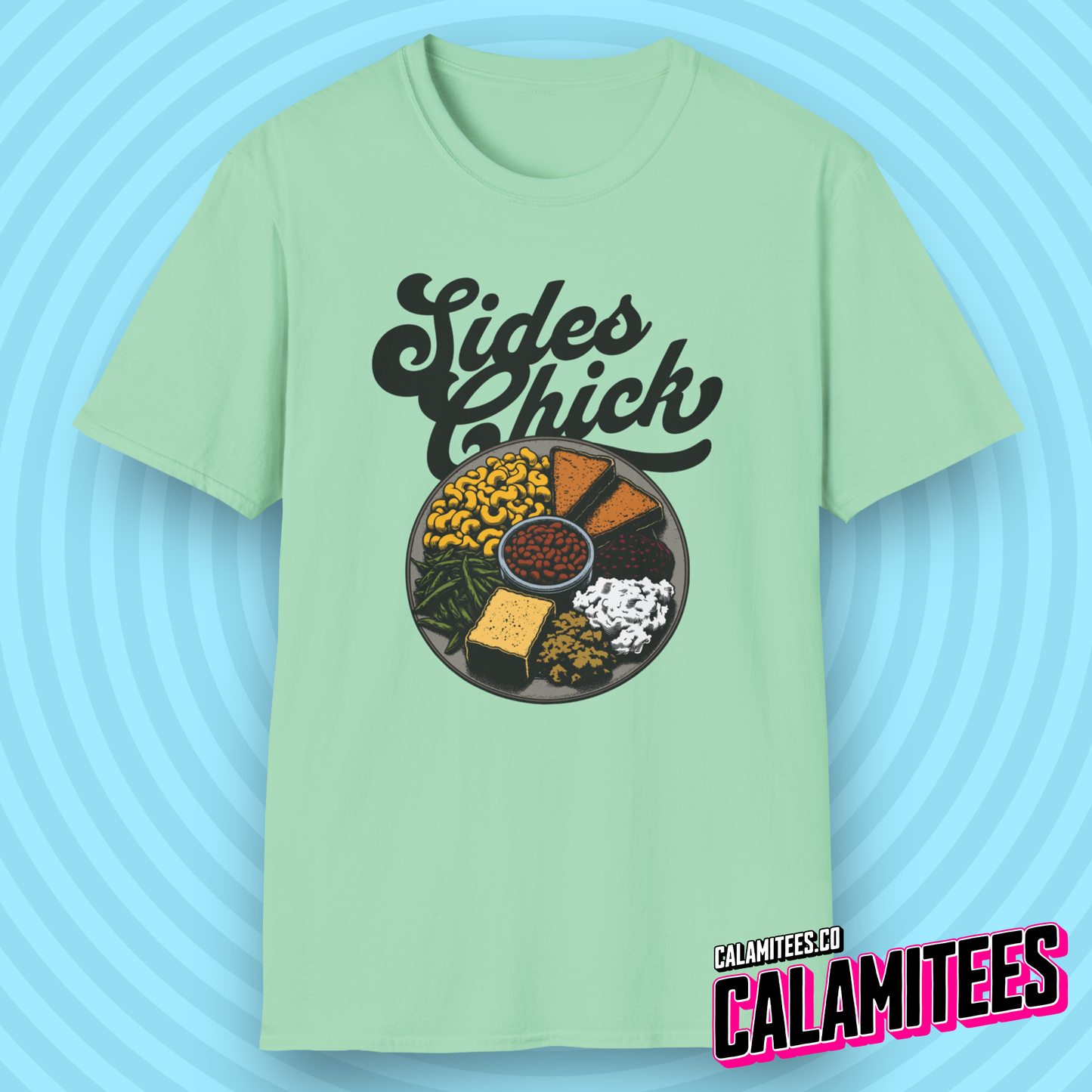 Sides Chick Food Lover Thanksgiving Sidechick Joke T-Shirt